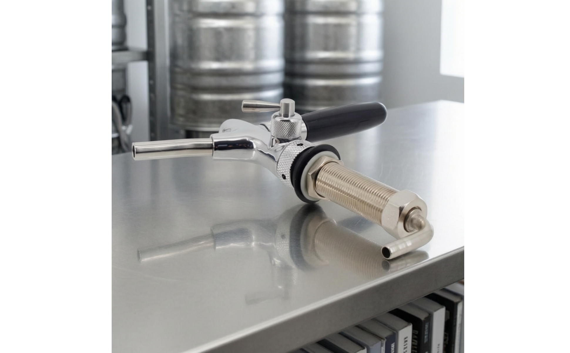 Beer Faucet with Long Shank Stainless Steel Long Shank Beer Faucet for Kegerator