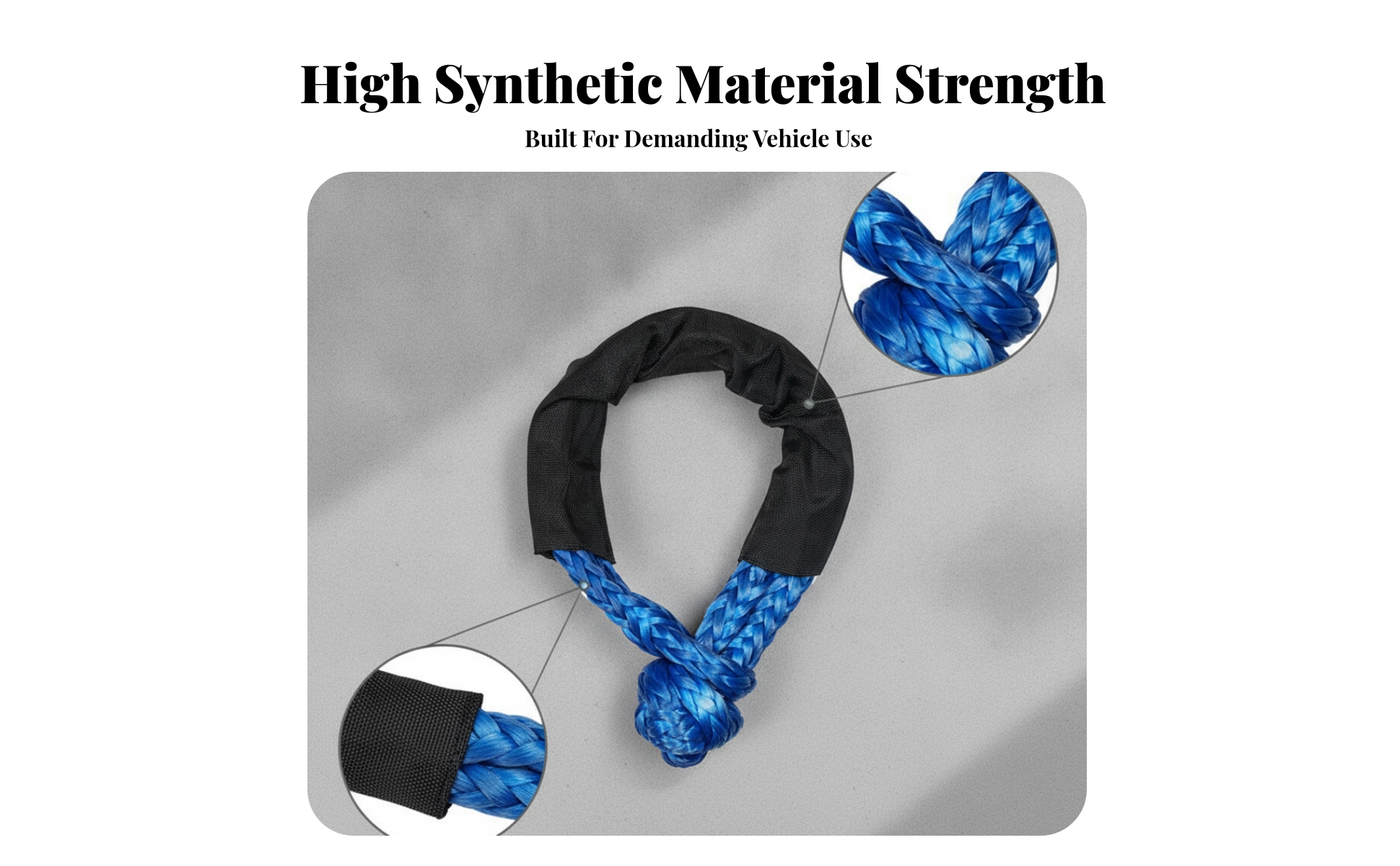Synthetic Soft Guarding Sleeve Towing Knot-Ended