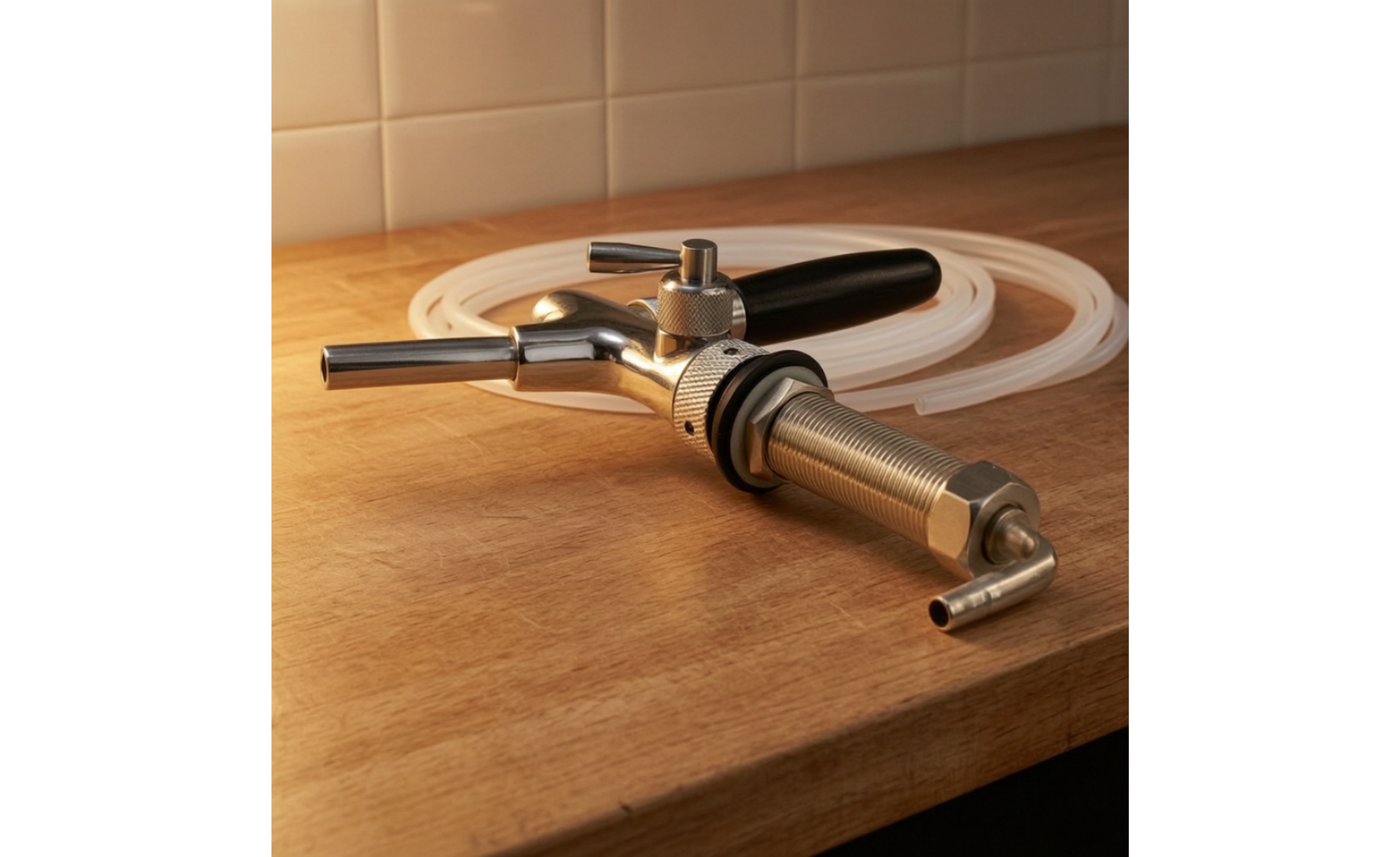 Beer Faucet with Long Shank Stainless Steel Long Shank Beer Faucet for Kegerator
