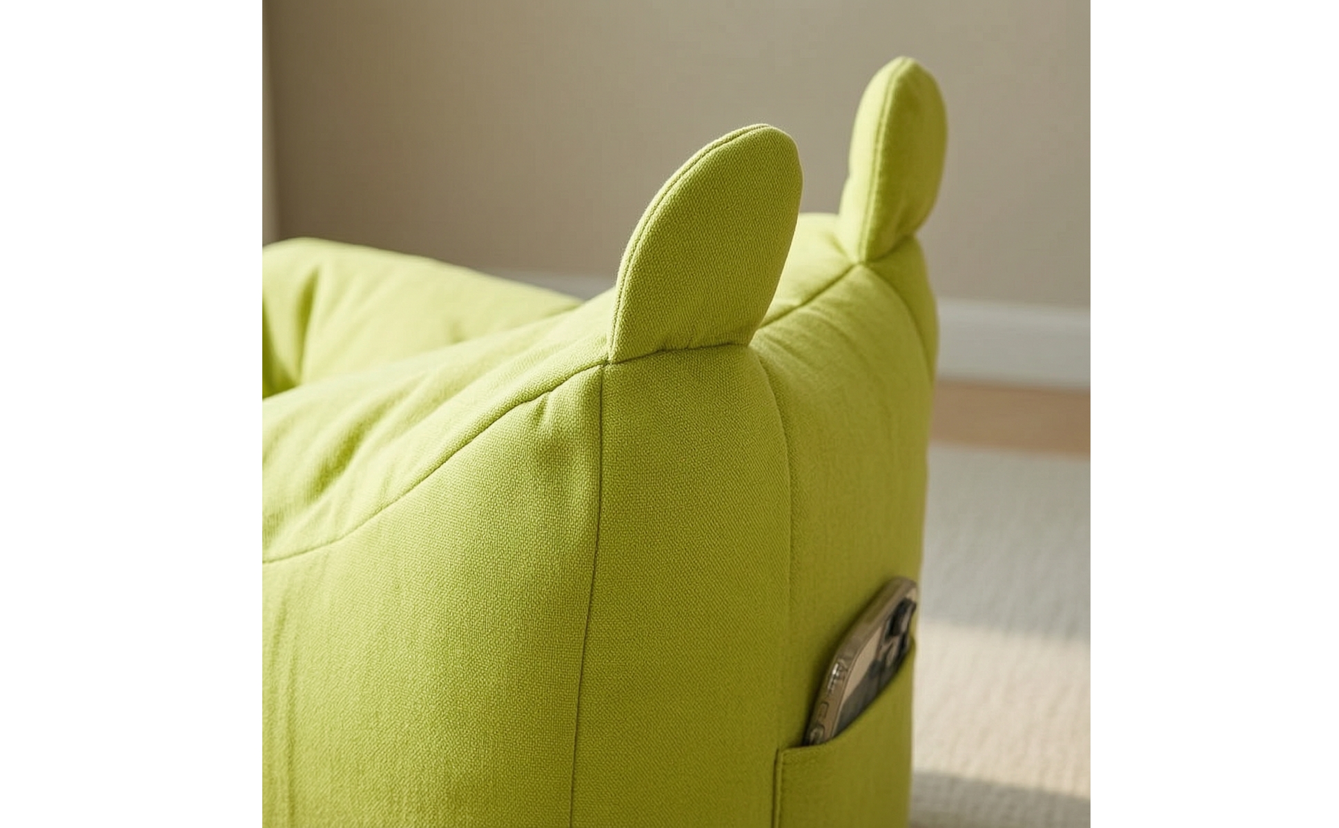 Floor Sofa with Ears Soft Children Sofa Padded for Playroom, Bedroom, Toddlers