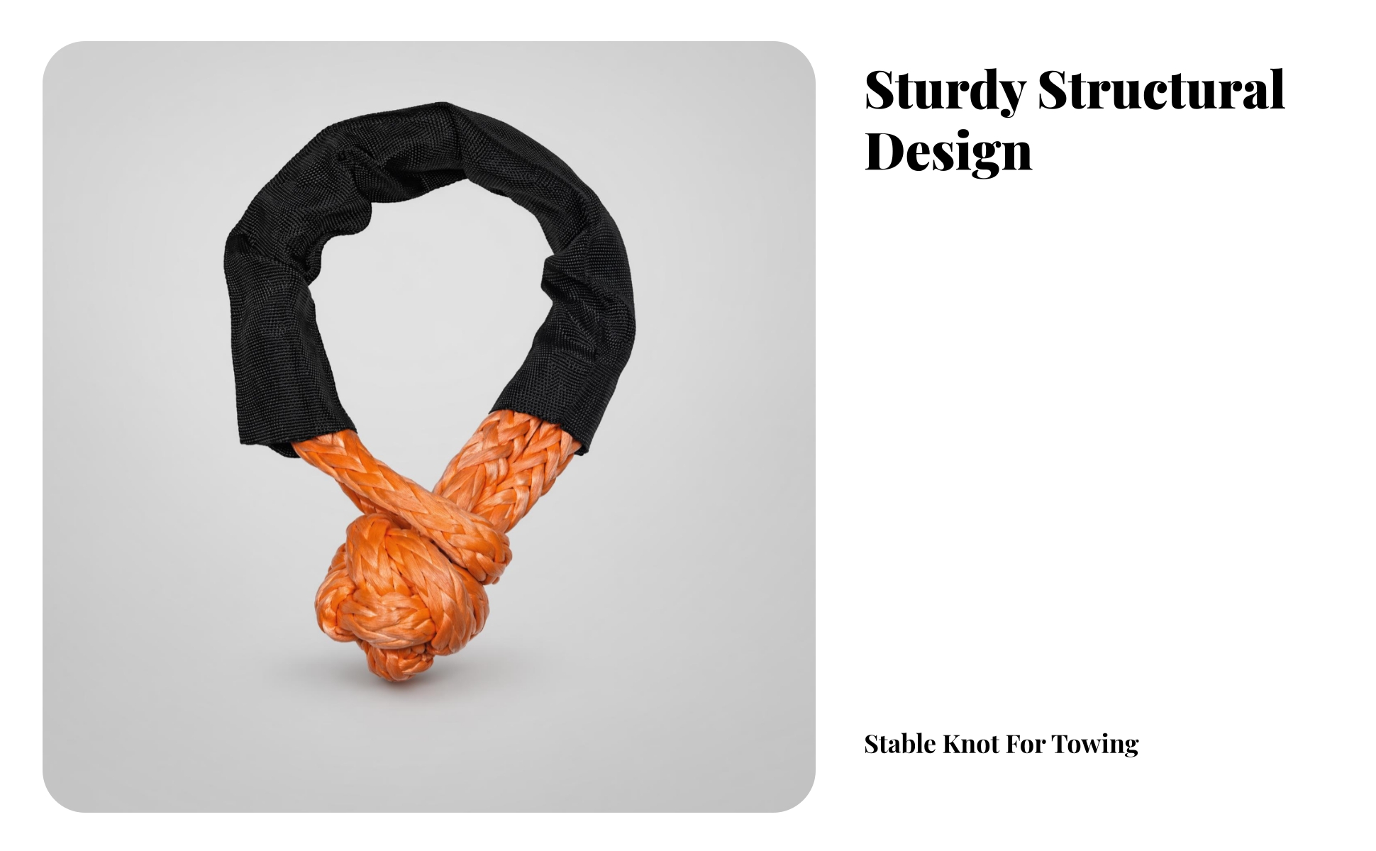 Synthetic Soft Guarding Sleeve Towing Knot-Ended