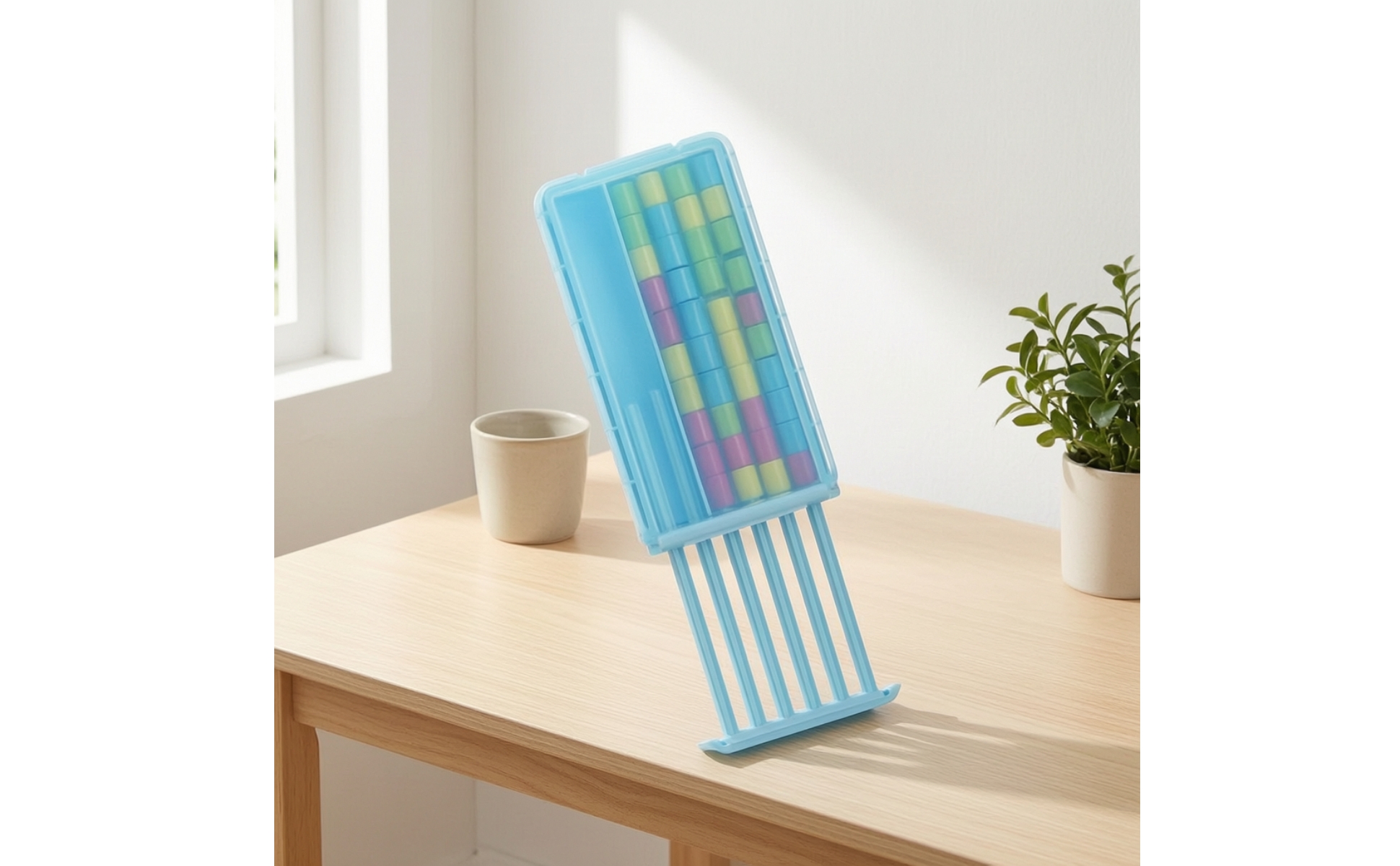 Stacking Game with Storage Case Foldable Color Stacking Game Portable for Party