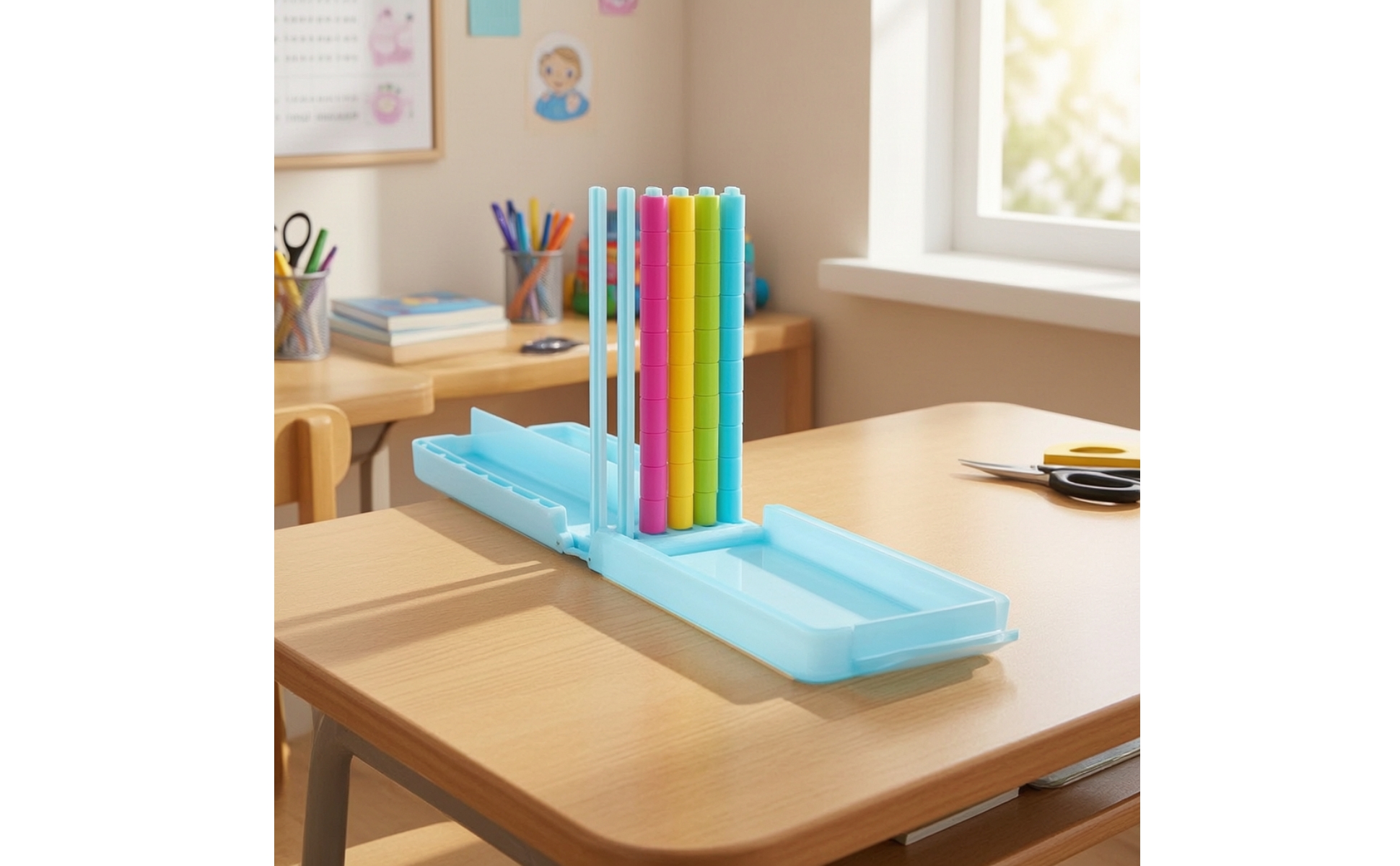 Stacking Game with Storage Case Foldable Color Stacking Game Portable for Party