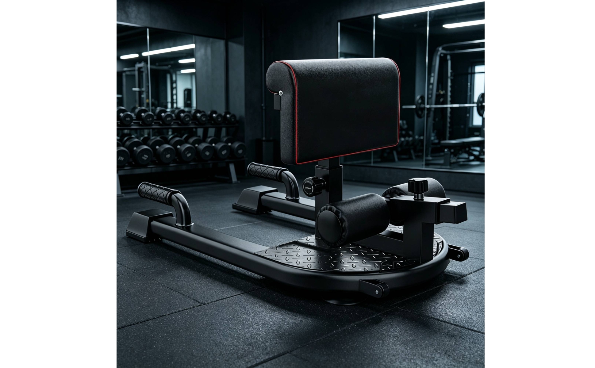 Sissy Squat Bench Padded Squat Coach with Leg Support Compact