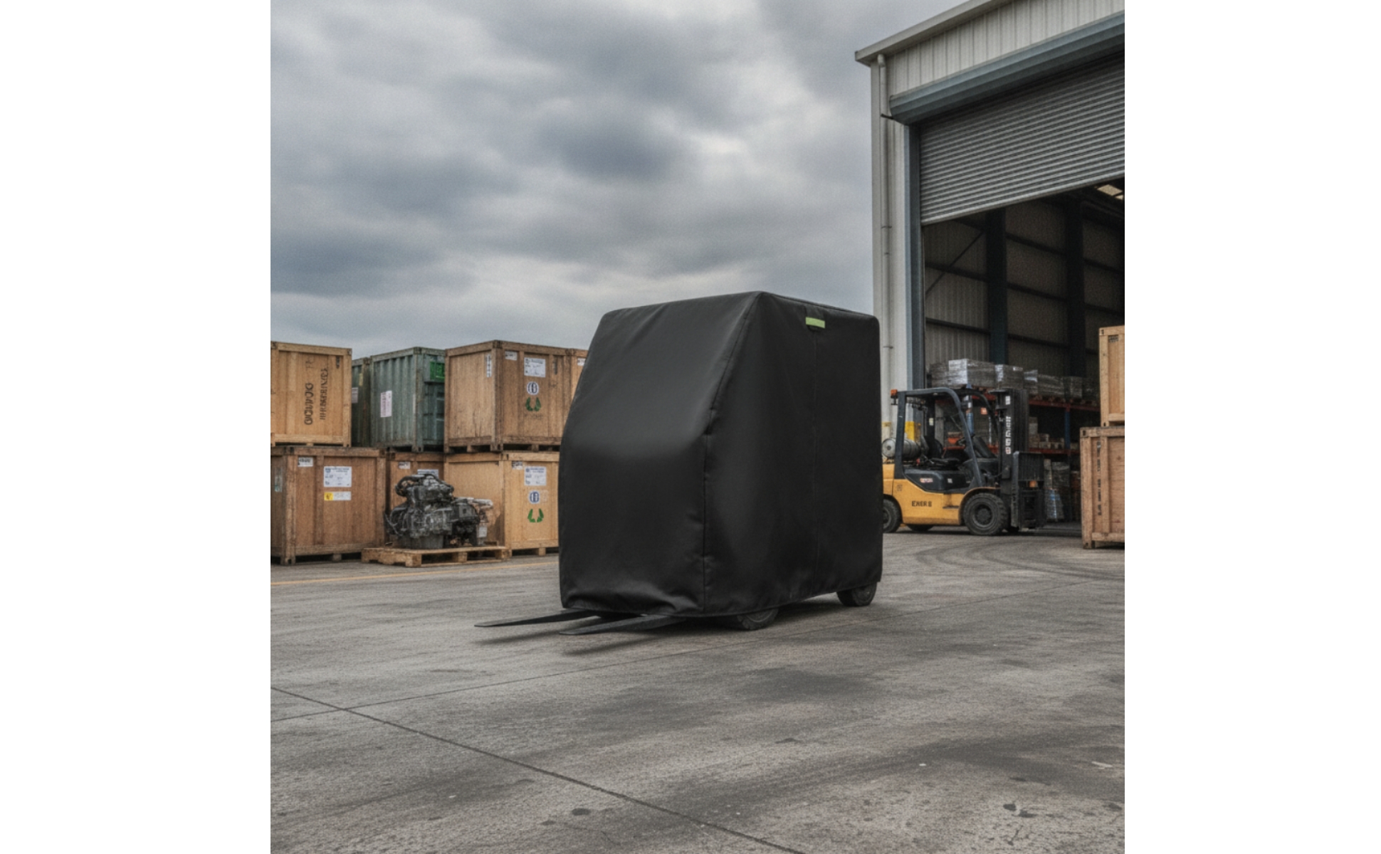 Forklift Canopy Cover Full-Coverage Forklift Cover Waterproof