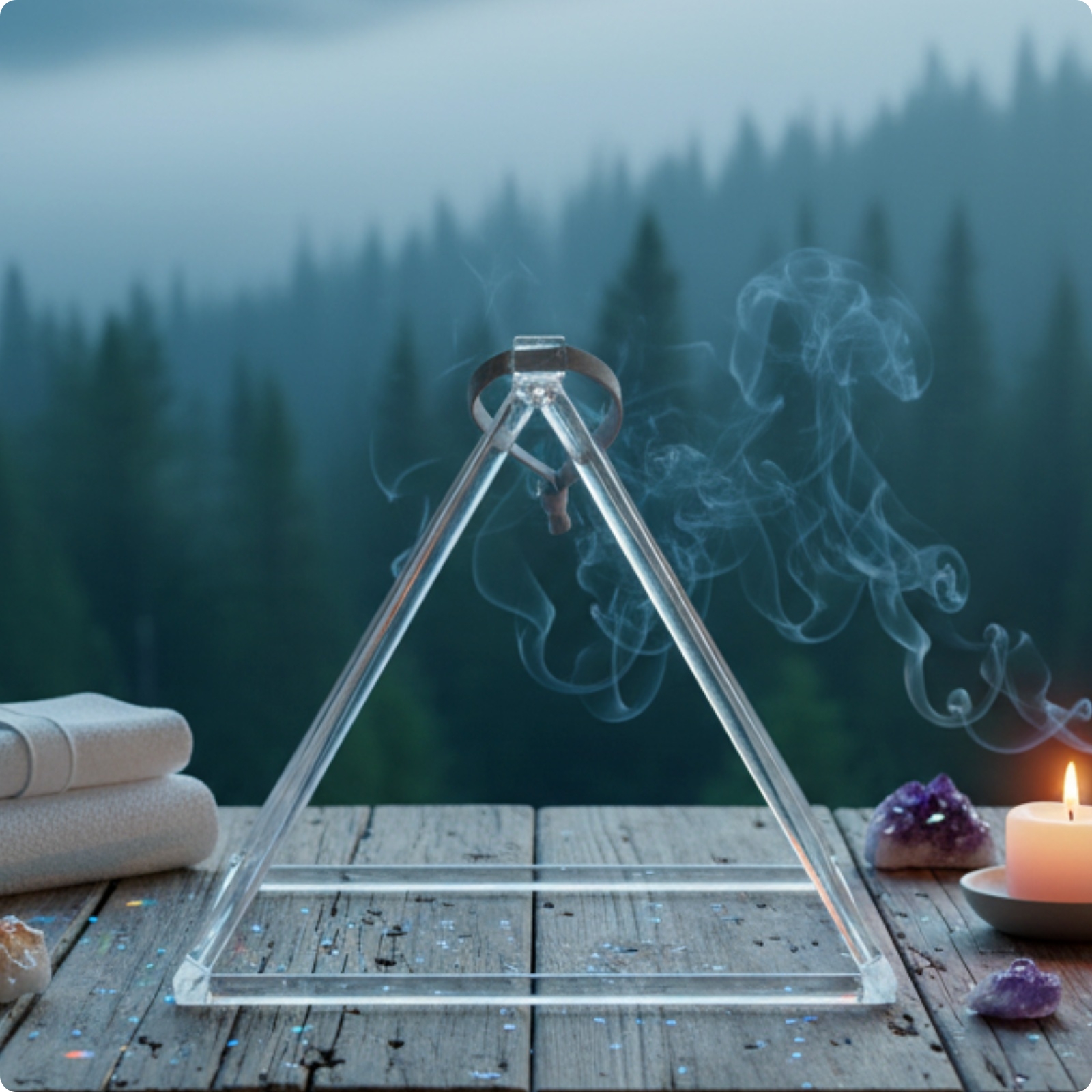 Singing Pyramid Clear Instrument Pure for Meditators