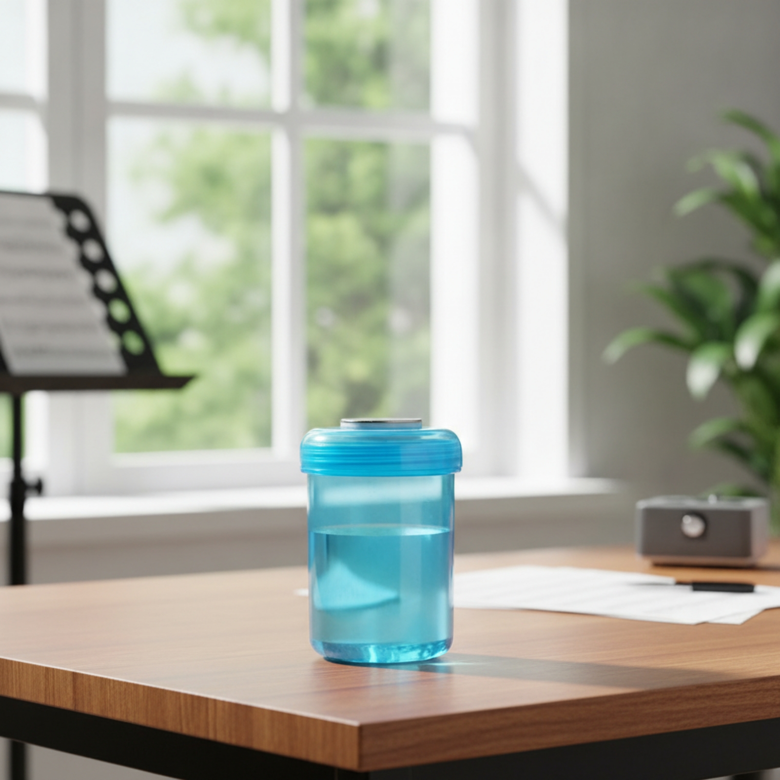 Wässerungsbecher mit magnetisch platzsparend rohrblattbecher mit klettband - Produktbild 3