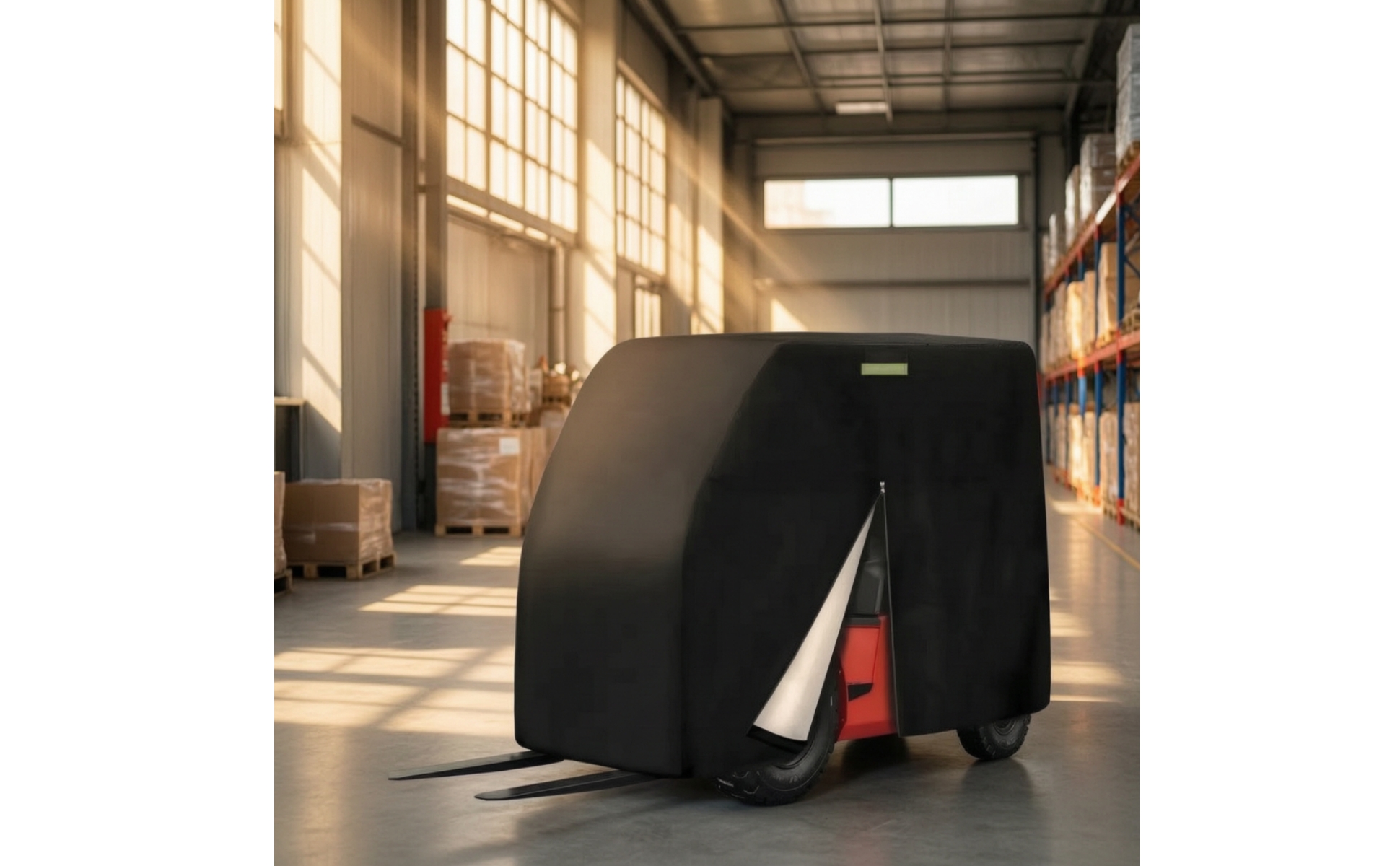 Forklift Canopy Cover Full-Coverage Forklift Cover Waterproof