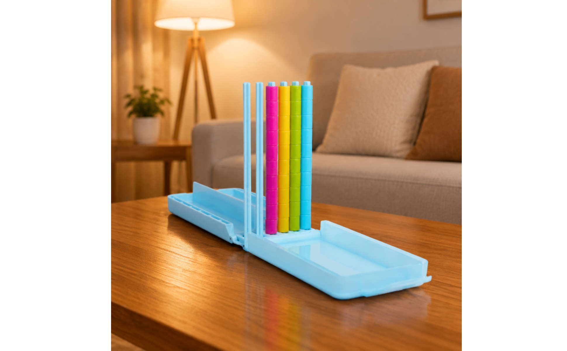 Stacking Game with Storage Case Foldable Color Stacking Game Portable for Party
