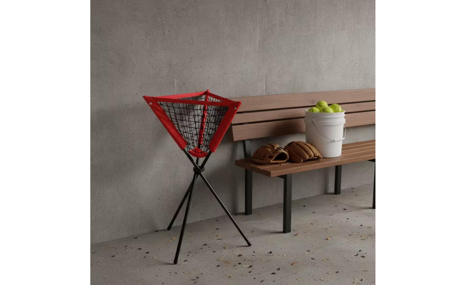 Baseballnetz mit Stativ Dreieckig Softballnetz mit Dreibeinstativ Tragbar