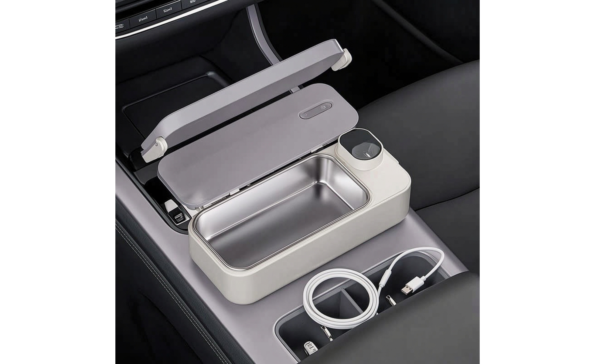 Lunch Box with Stainless Steel Liner Rechargeable Electric Lunch Box Insulated