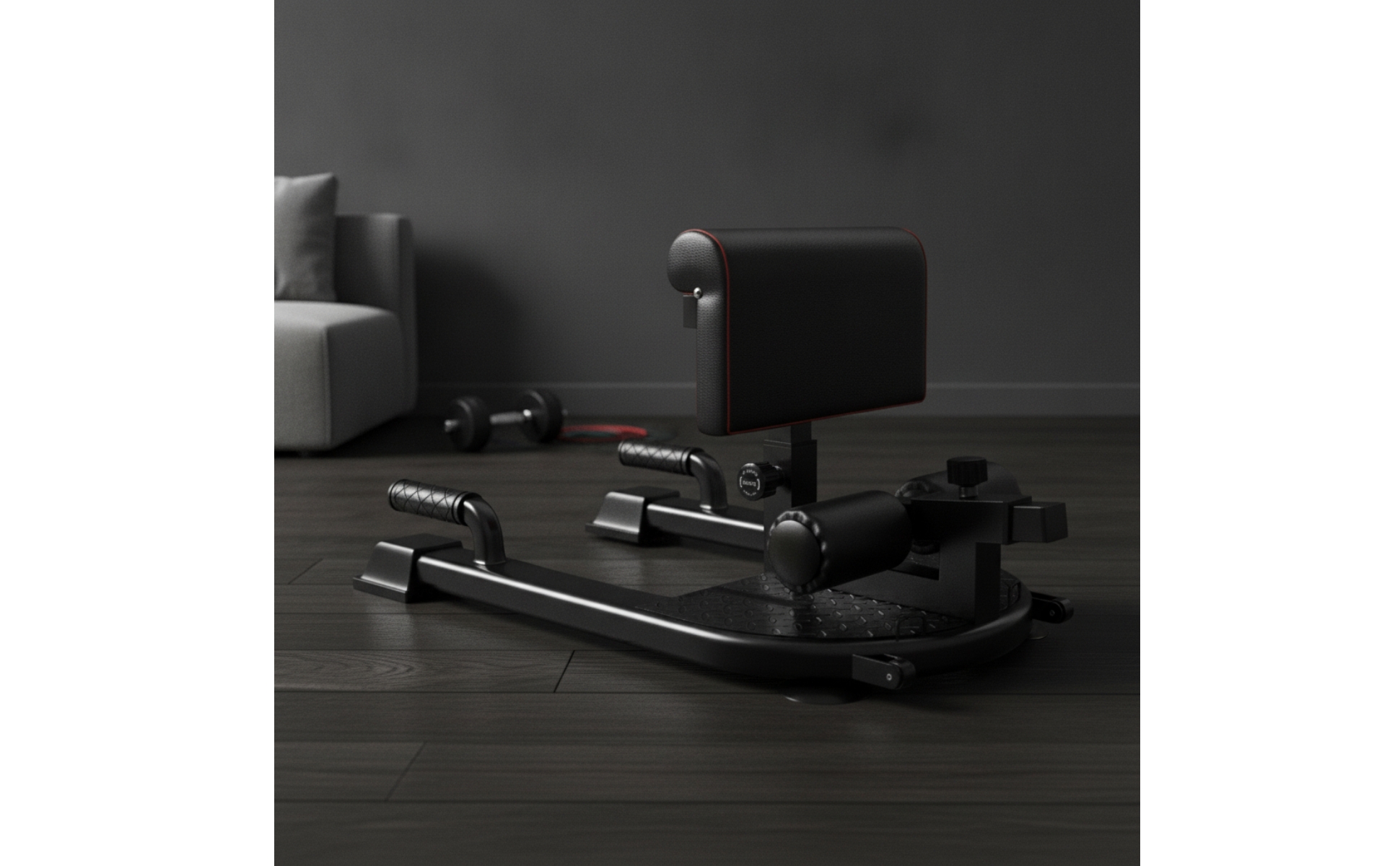 Sissy Squat Bench Padded Squat Coach with Leg Support Compact