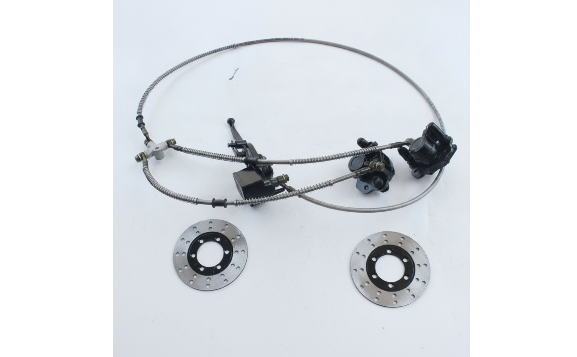 Scheibenbremsensatz mit Bremsscheiben hydraulisch für Buggy, Heimwerker, Bastler