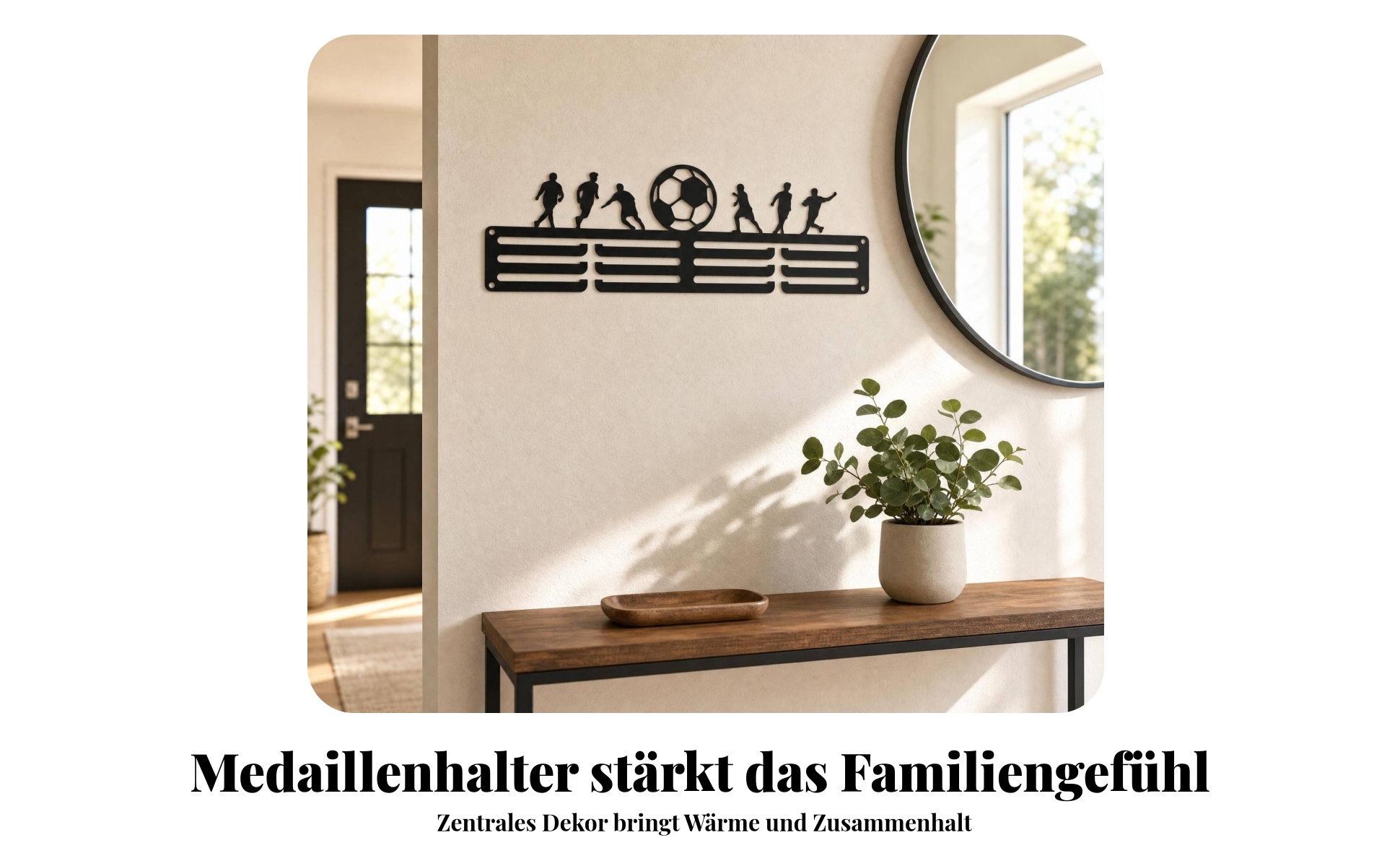 Schwarzer WandhalterungMedaillenhalter 1 Mm Stark Medaillen-Wandhalter Schwarz