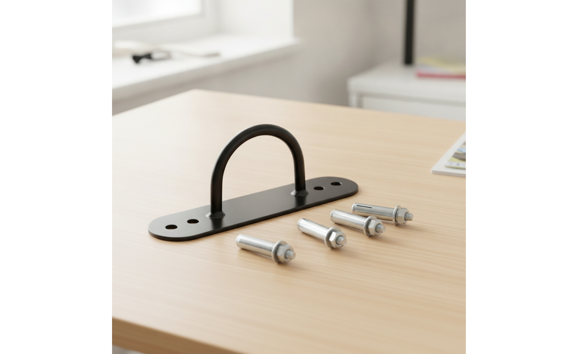 Fitness Anchor Bracket Heavy-Duty Wall Anchor with Loop Long-Lasting