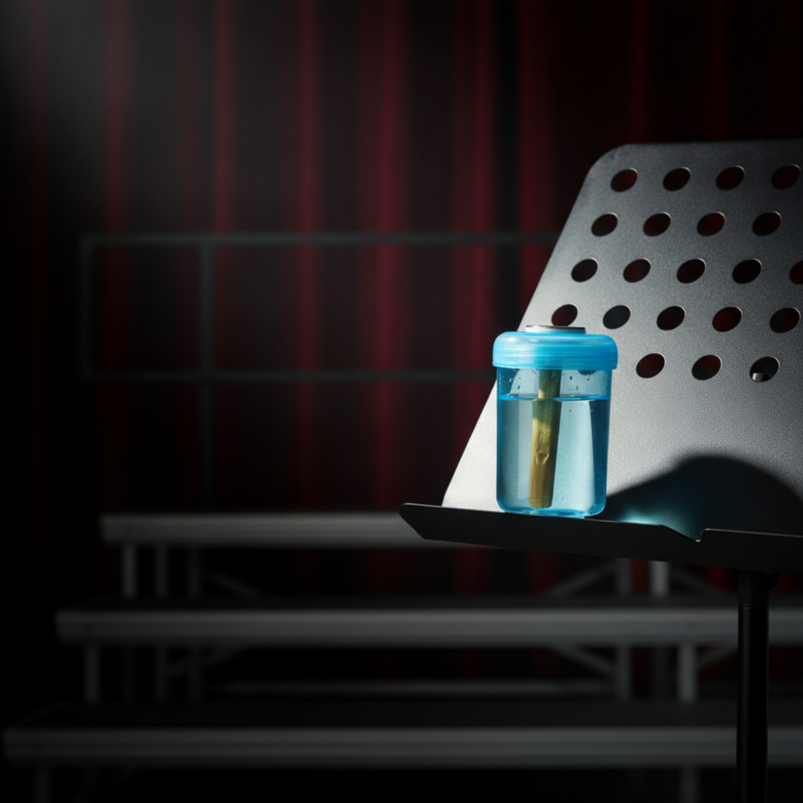 Wässerungsbecher mit magnetisch platzsparend rohrblattbecher mit klettband - Produktbild 8