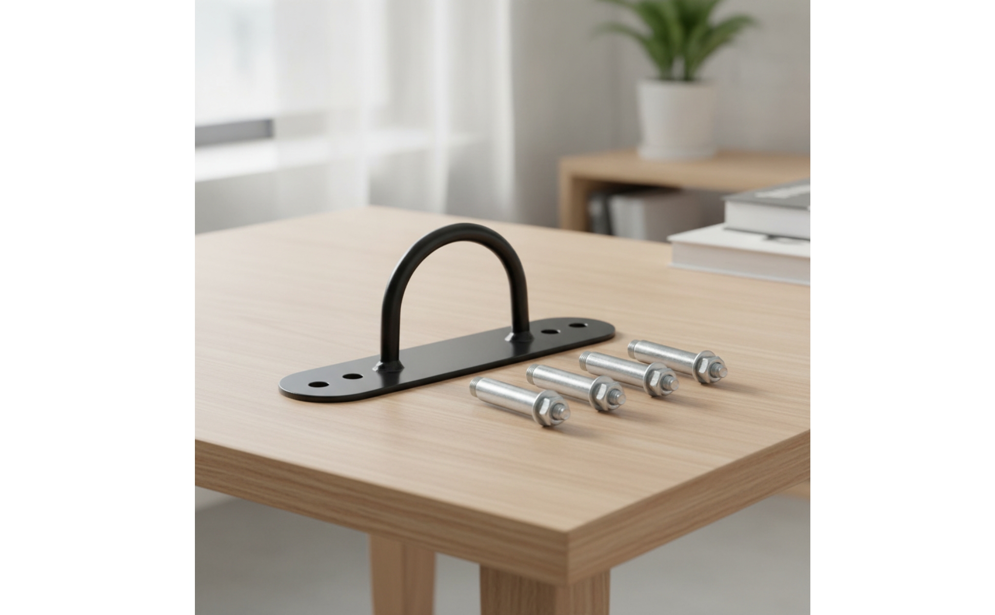 Fitness Anchor Bracket Heavy-Duty Wall Anchor with Loop Long-Lasting
