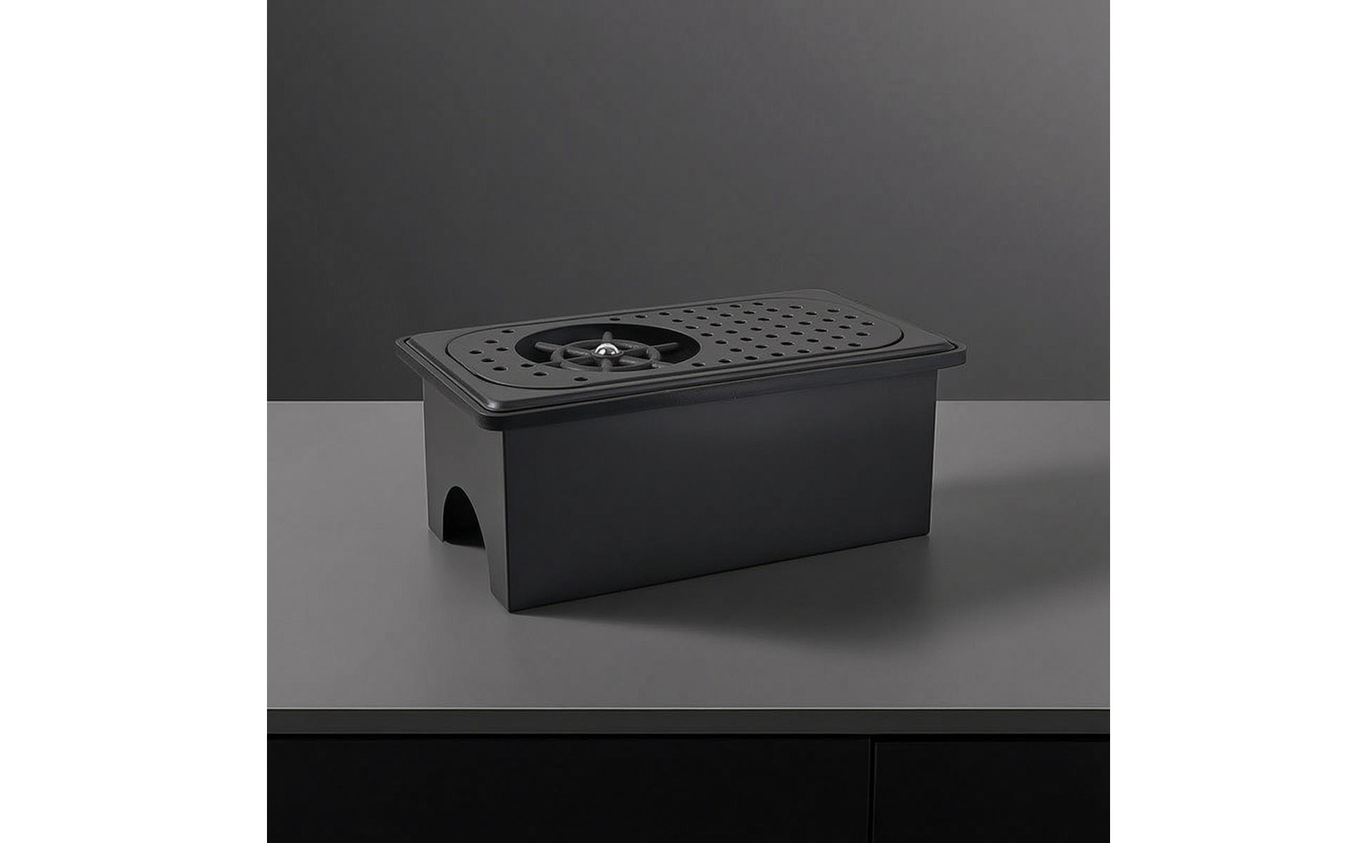Countertop Cup Washer Compact Countertop Glass Rinser Matte Black for Bartenders
