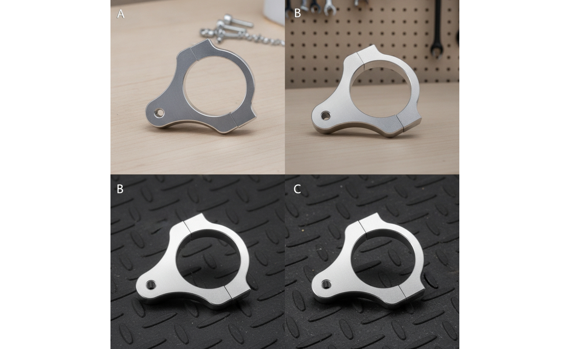 Steering Damper Mounting Clamp t6061-t6 Aluminum Damper Mounting Clamp