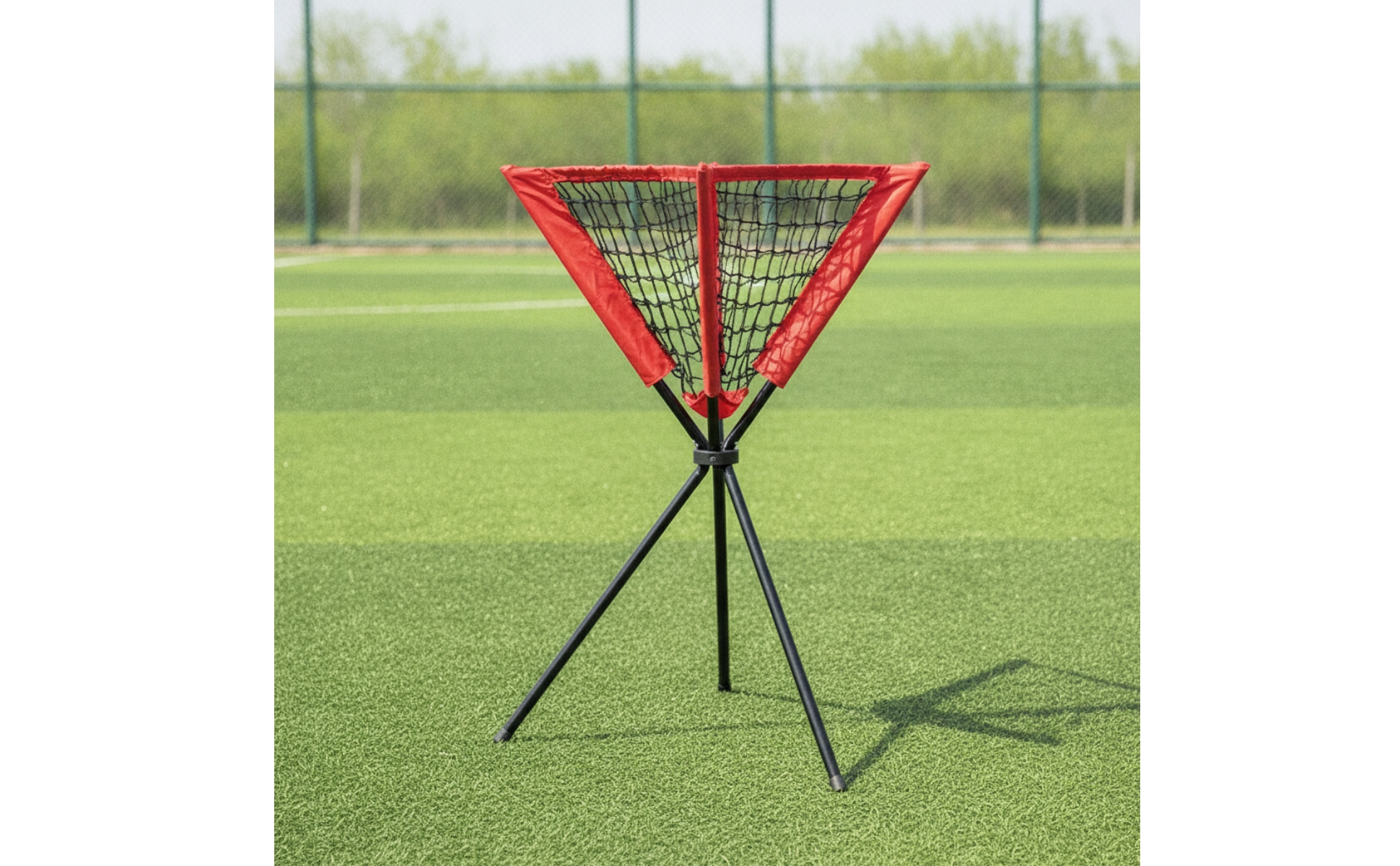 Baseballnetz mit Stativ Dreieckig Softballnetz mit Dreibeinstativ Tragbar