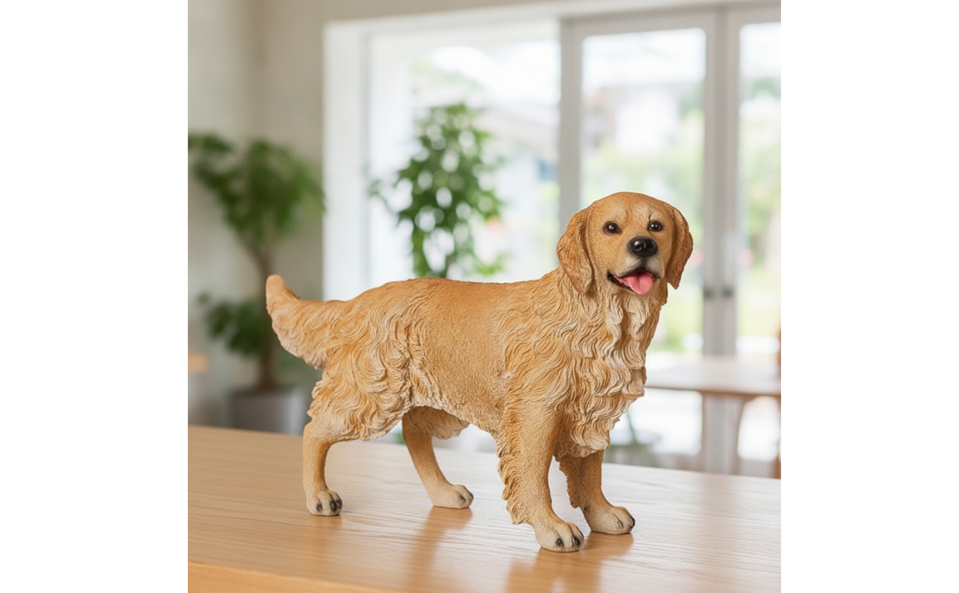 Hundefigur aus Kunstharz realistisch Chihuahua-Skulptur freistehend für Regal