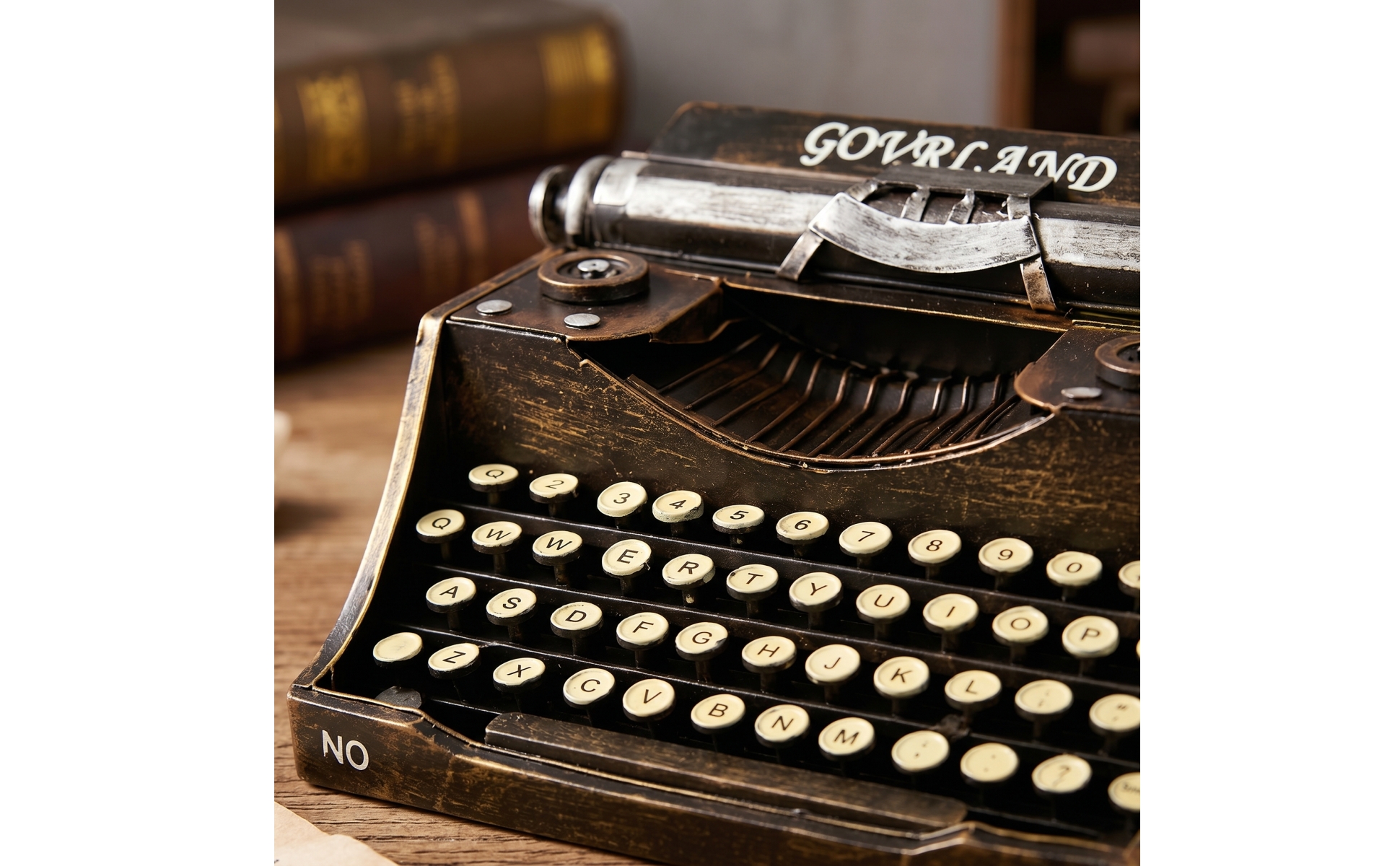 Vintage Typewriter Model Antique Decorative Typewriter Industrial for Collectors