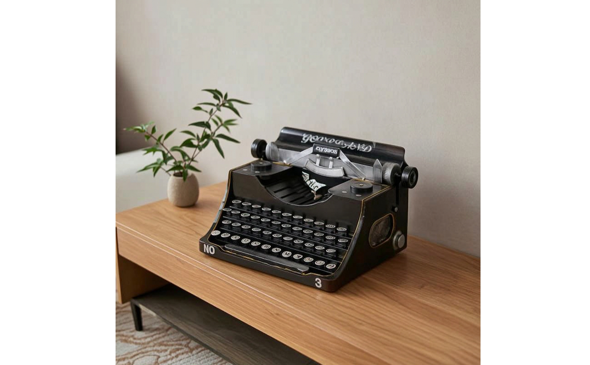 Vintage Typewriter Model Antique Decorative Typewriter Industrial for Collectors