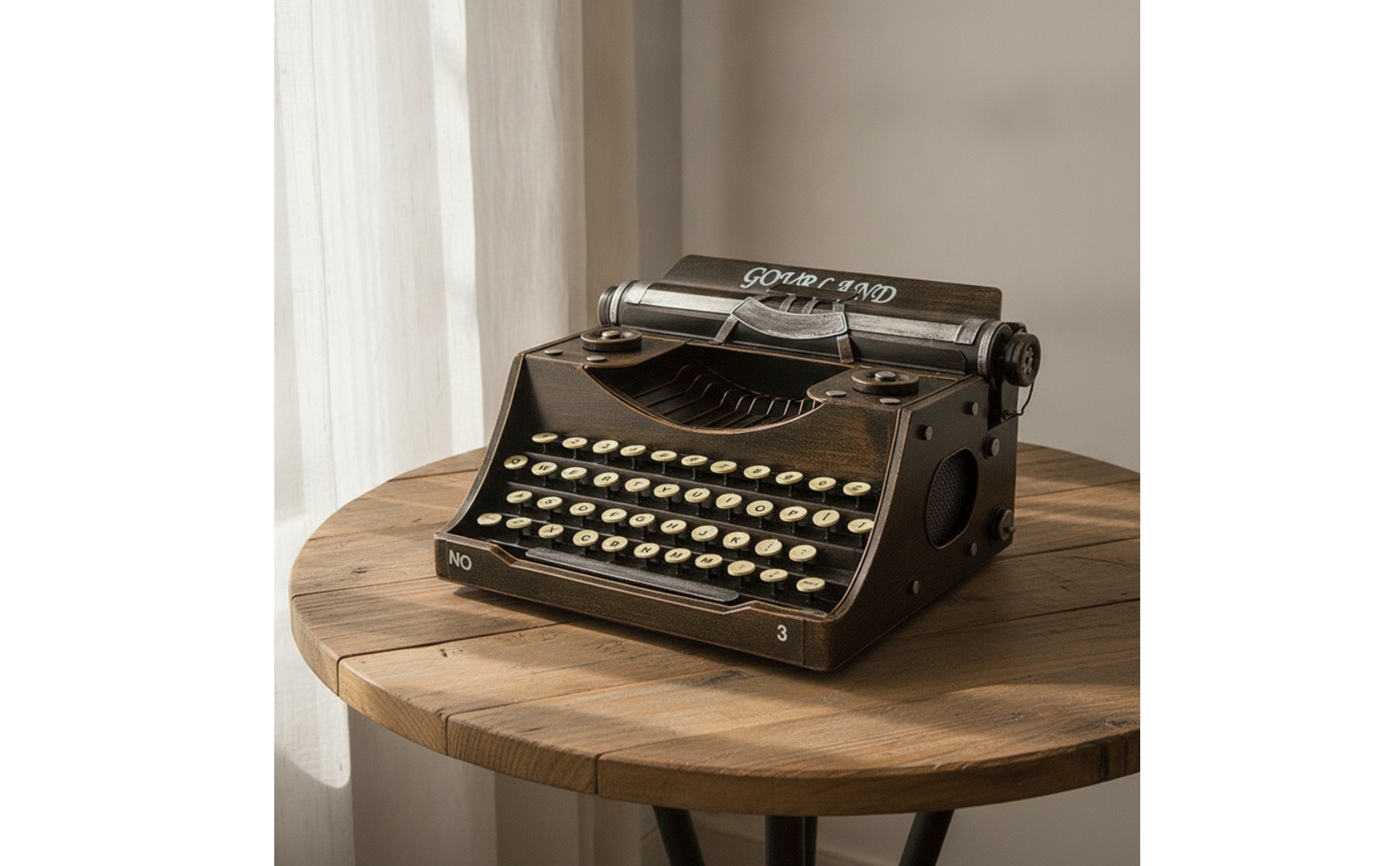 Vintage Typewriter Model Antique Decorative Typewriter Industrial for Collectors