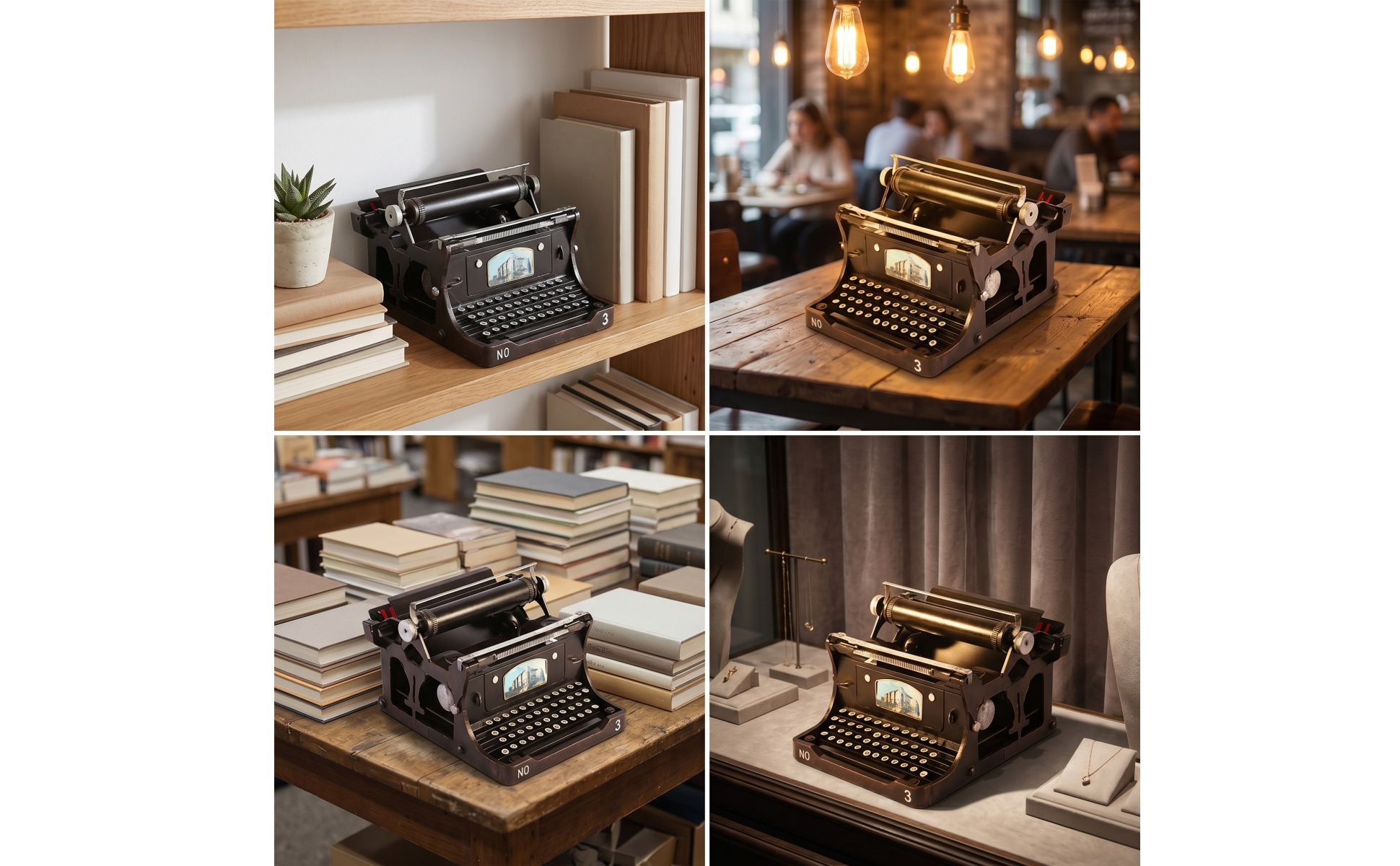 Vintage Typewriter Model Antique Decorative Typewriter Industrial for Collectors