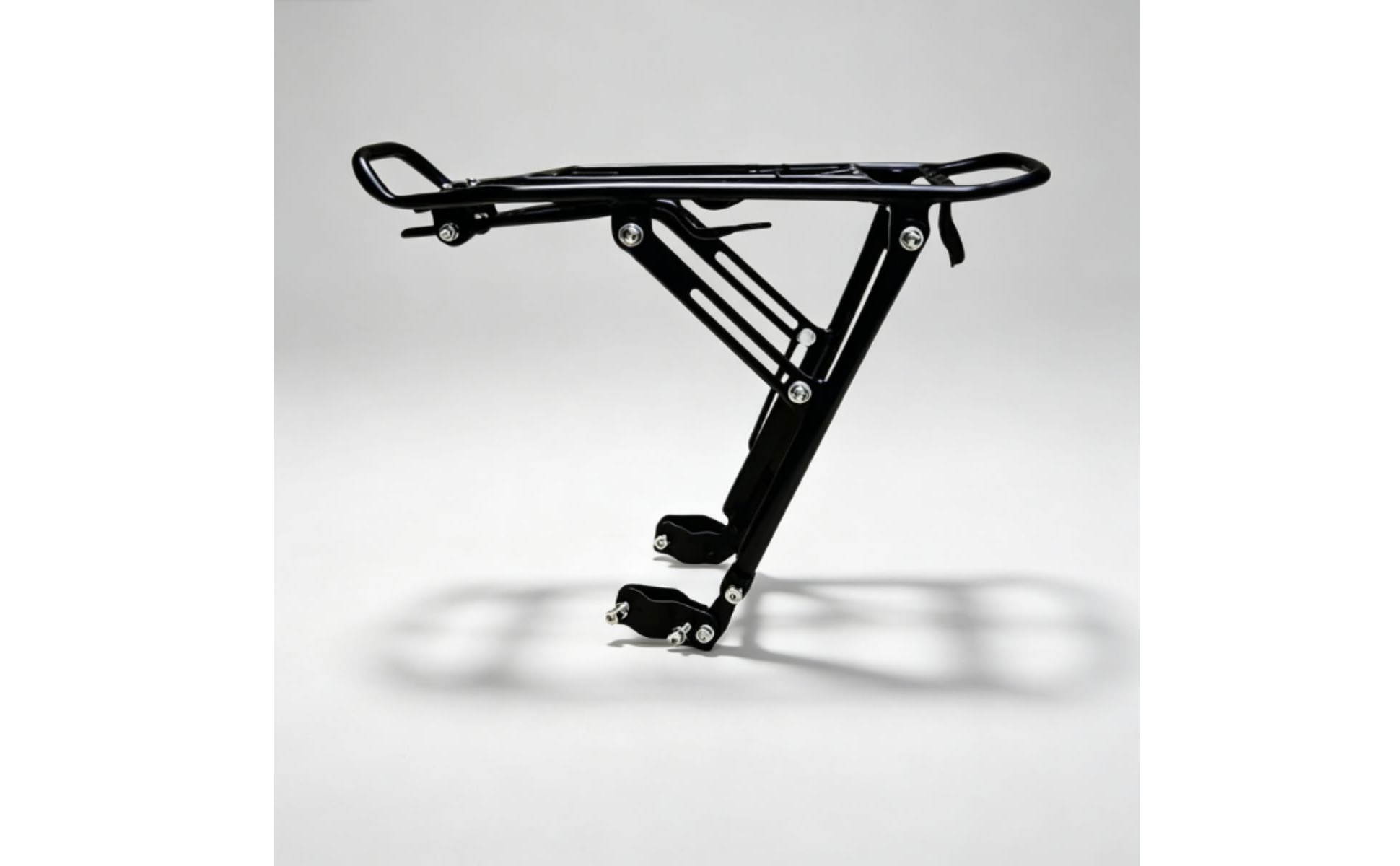 Rear Bike Rack with Guard Rail Quick-Release Disc Brake Bike Rack for Commuters