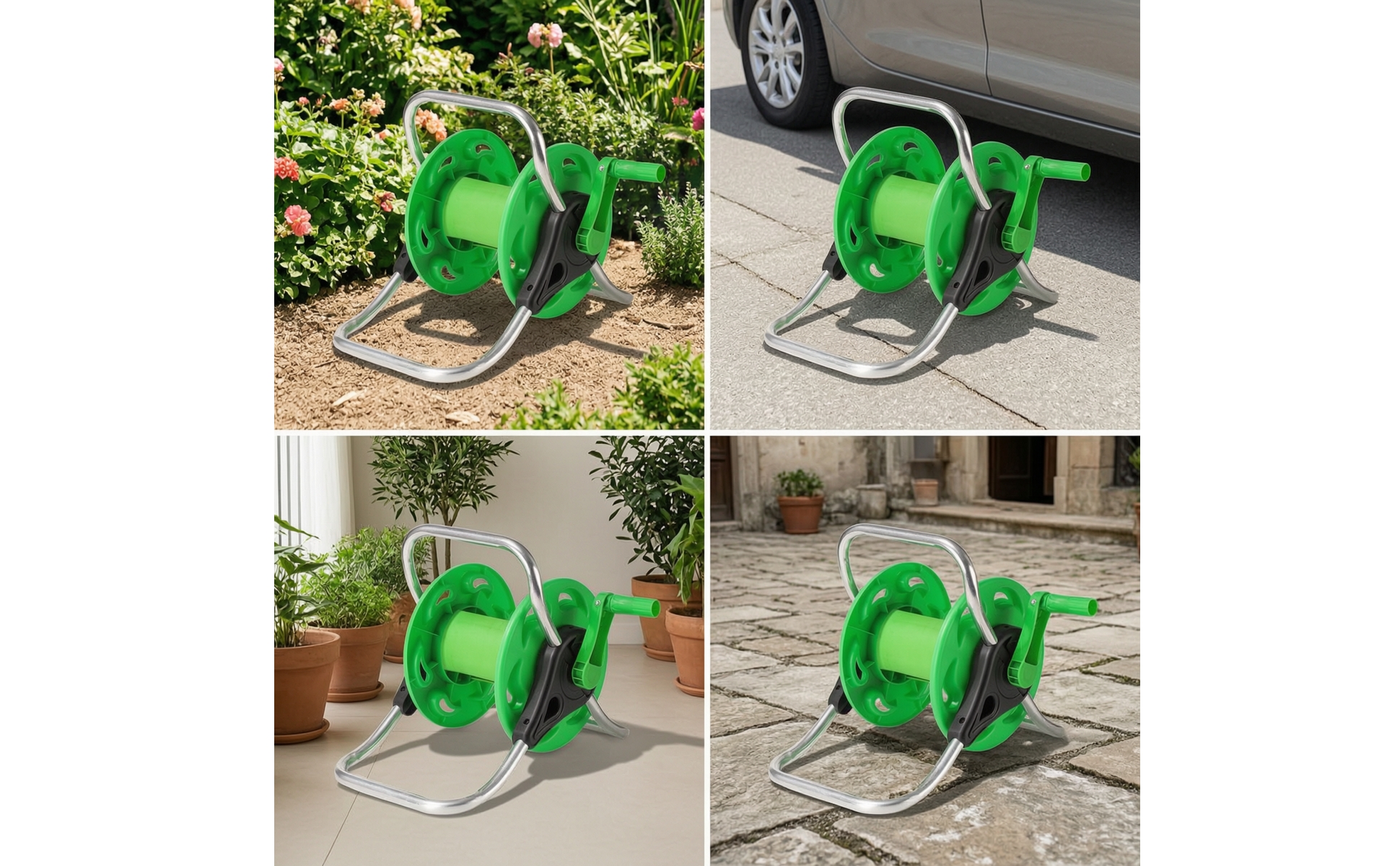 Schlauchtrommel mit Handkurbel freistehend Schlauchtrommel manuell für Terrasse