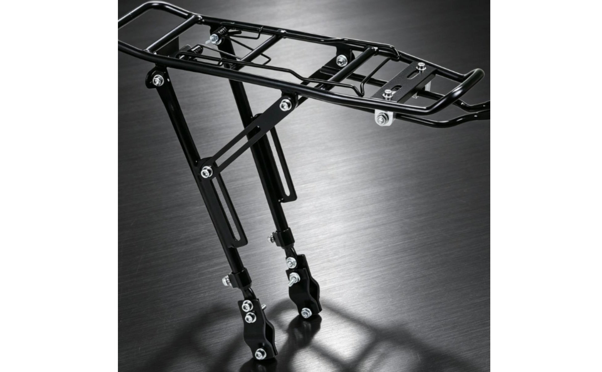 Rear Bike Rack with Guard Rail Quick-Release Disc Brake Bike Rack for Commuters