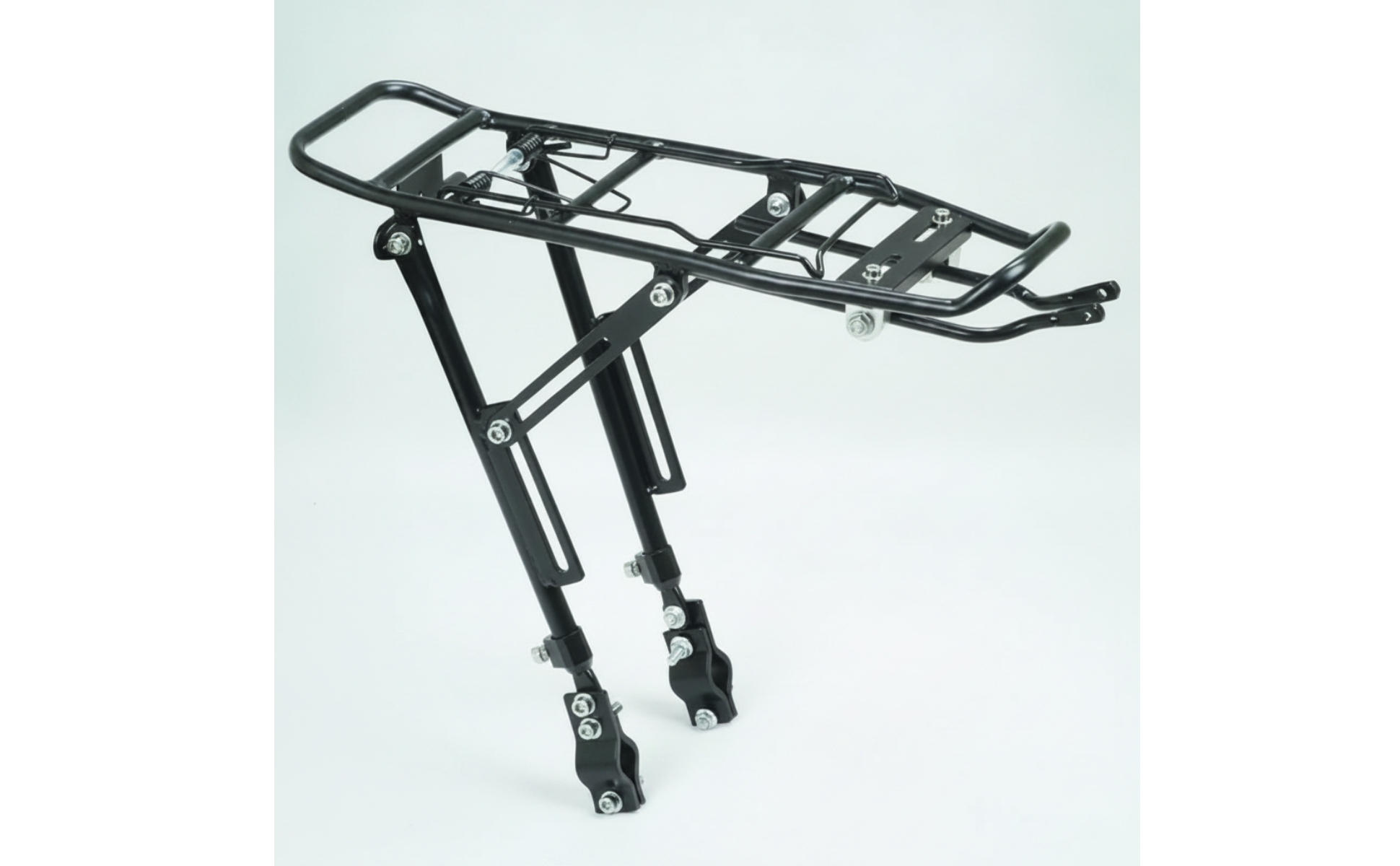 Rear Bike Rack with Guard Rail Quick-Release Disc Brake Bike Rack for Commuters