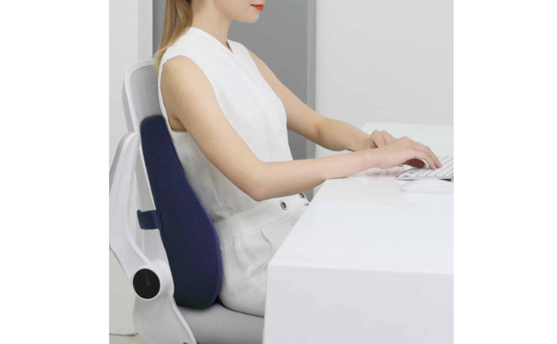 Rückenstütze mit Memory-Schaum ergonomisch Lendenwirbelkissen druckentlastend