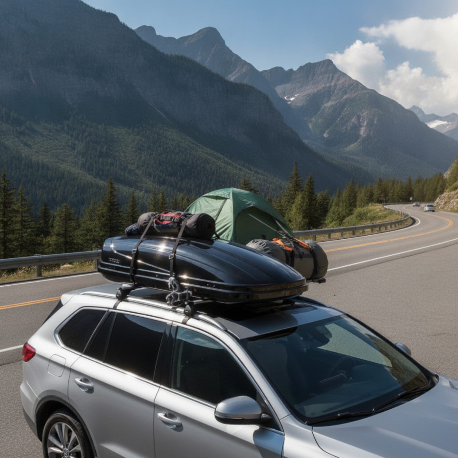 4 Stück Dachbox-Befestigungsklammer schnellspannend für Roadtrips, Reisende - Produktbild 1