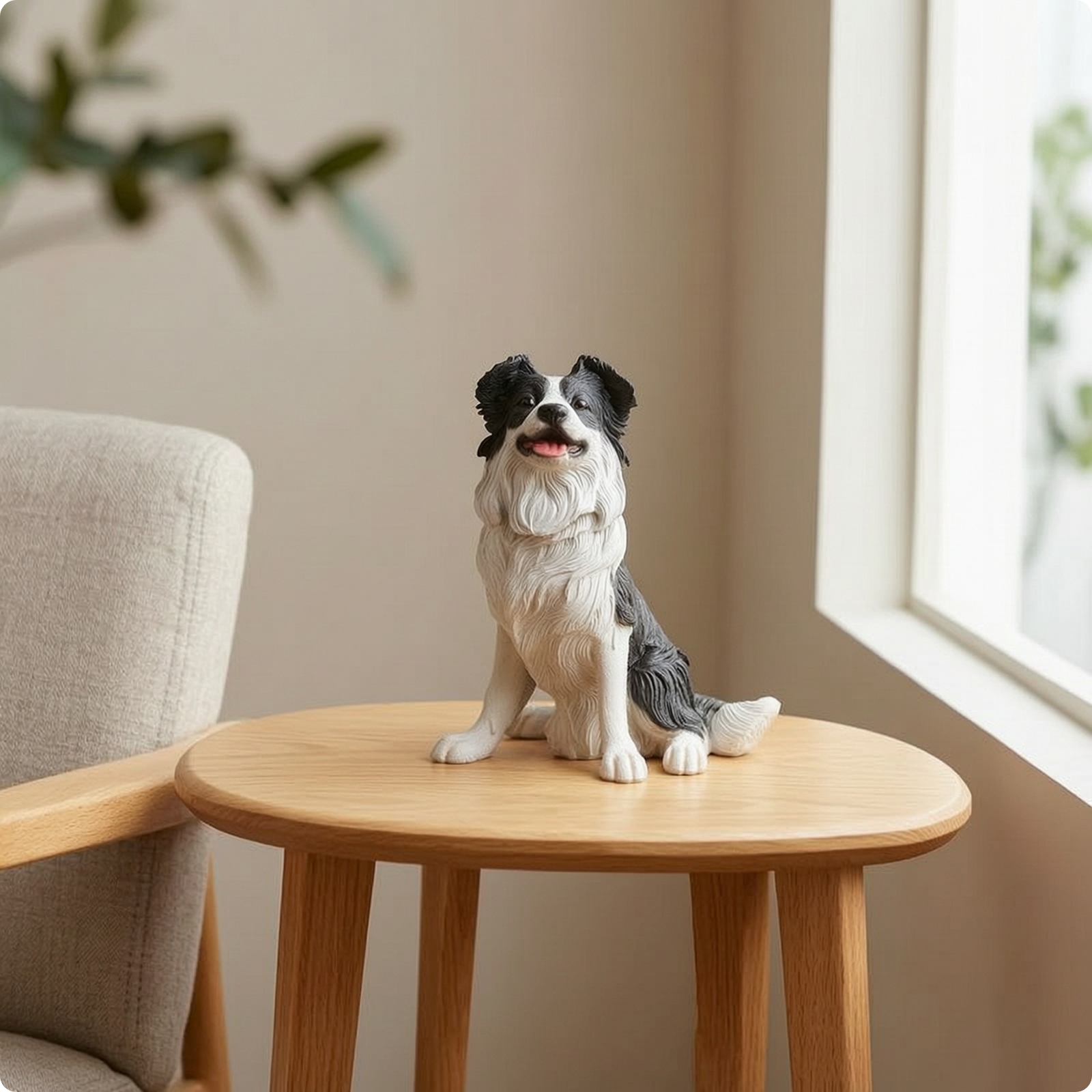 Hundefigur Aus Kunstharz Realistisch Hundefigur Detailliert Für Hundeliebhaber