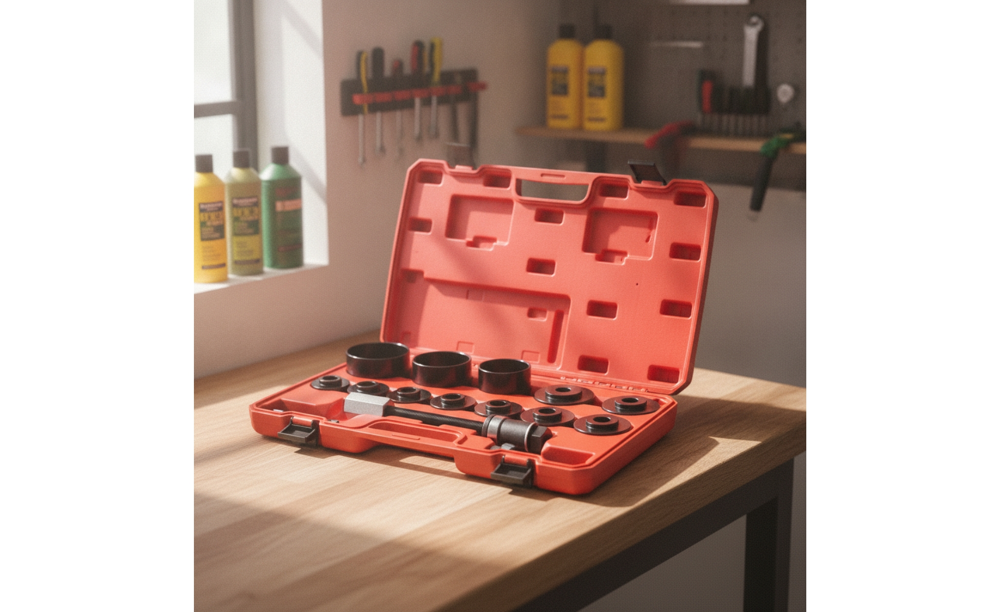 Wheel Bearing Removal and Installation Kit Organized for Mechanics, DIYers