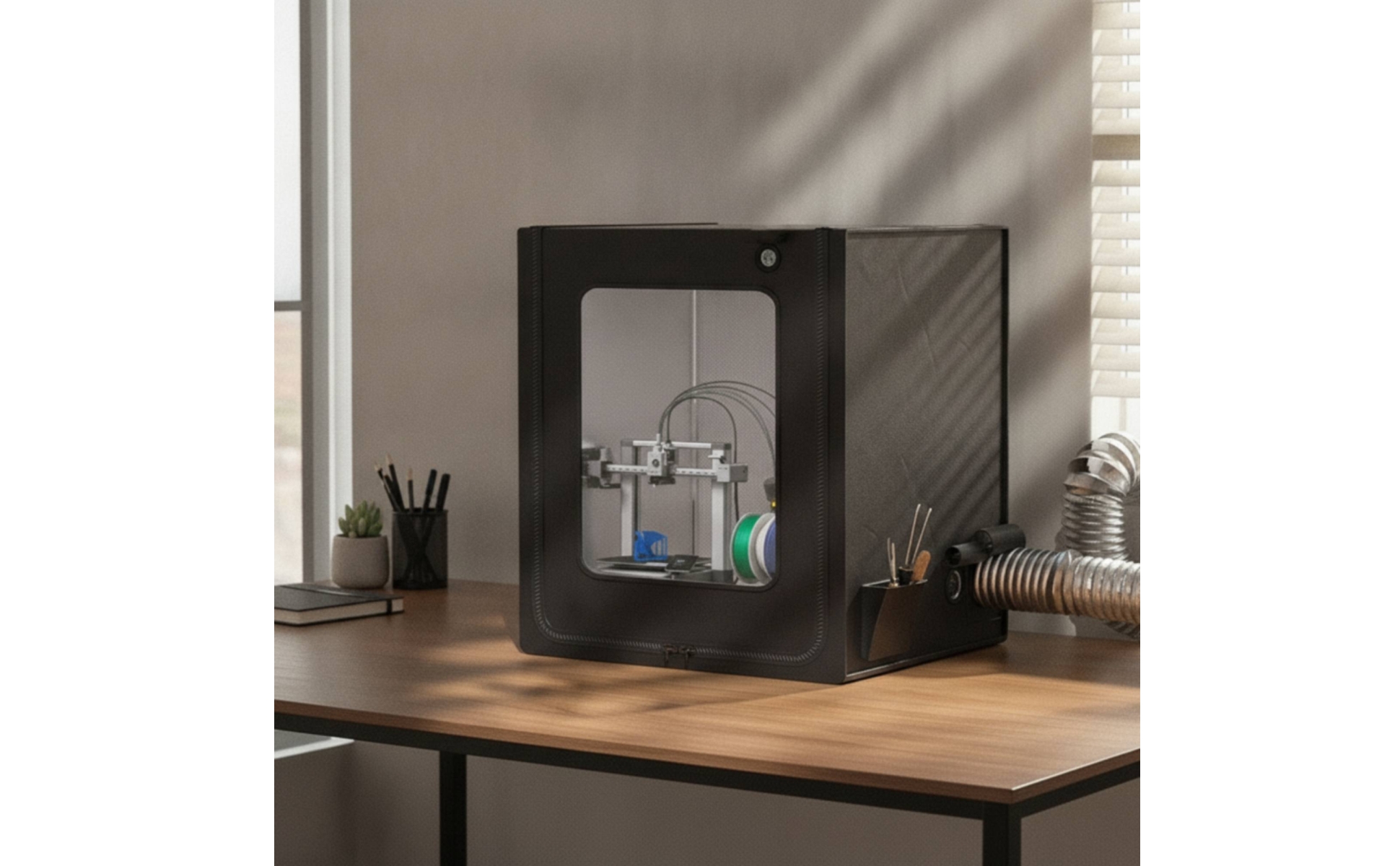 Printer Cover with Window Ventilated Safeguard Machine Enclosure for Hobbyists