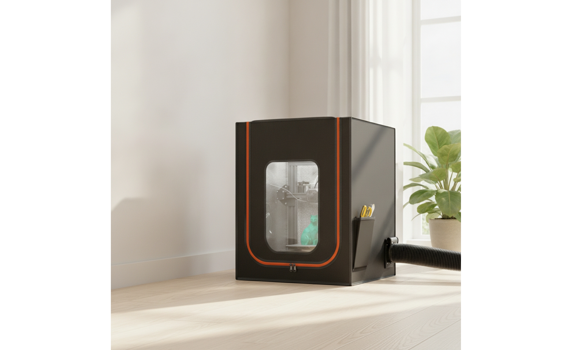 3D Printer Enclosure Insulated Printer Cover with Window Ventilated for Makers