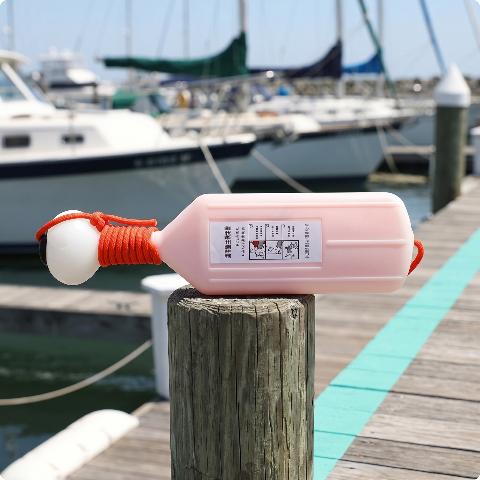 Wurfrettungsleine mit Schutzhülle schwimmend Wurfleine tragbar für Boot