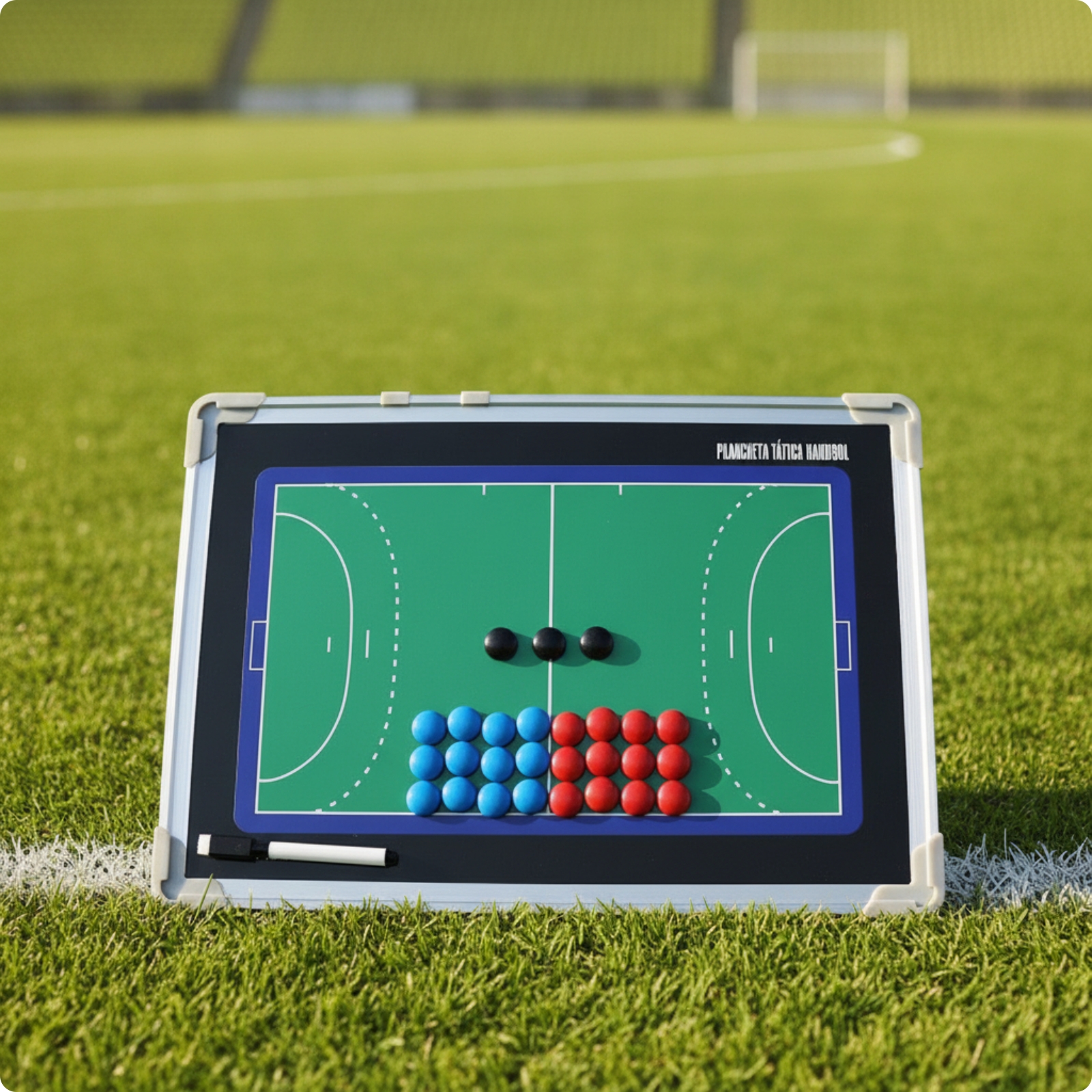 Dry Erase Coaching Board Reusable Clipboard with Handle Sturdy for Sideline