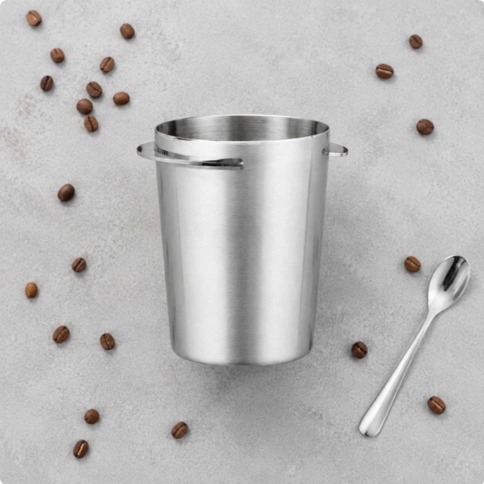 Industrial Collector Stainless Steel Espresso Dosing Funnel Precision Grounds