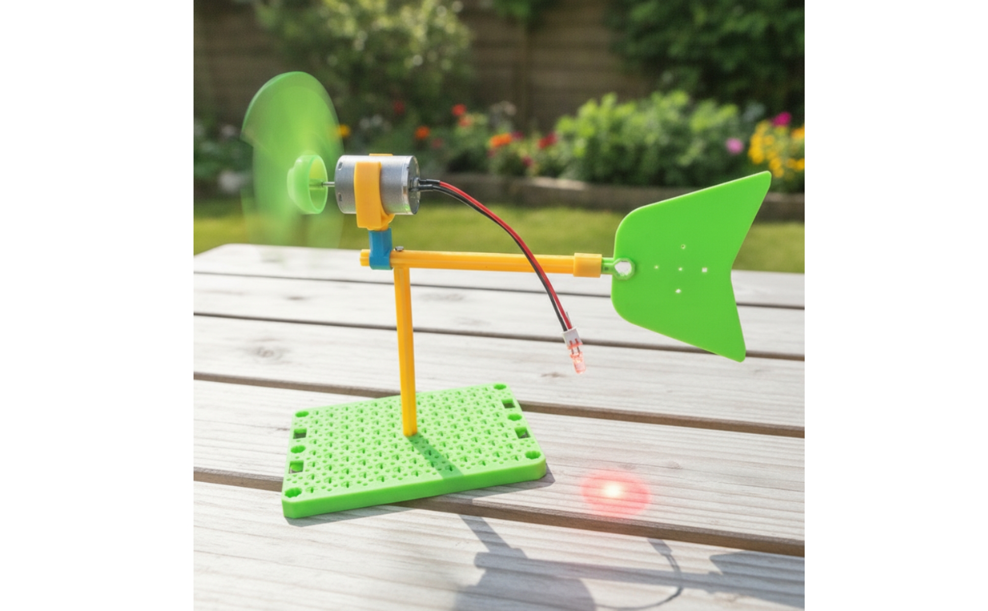 Mini-Windgenerator mit LED Lehrreich DIY-Windkraft-Modell Pädagogisch für Kinder