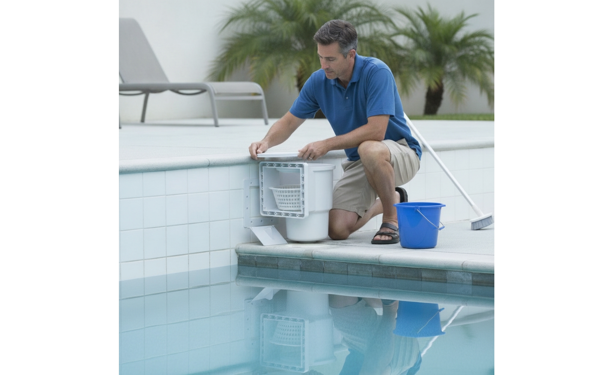 Thru-Wall Pool Skimmer Replacement Through-Wall Pool Skimmer ABS