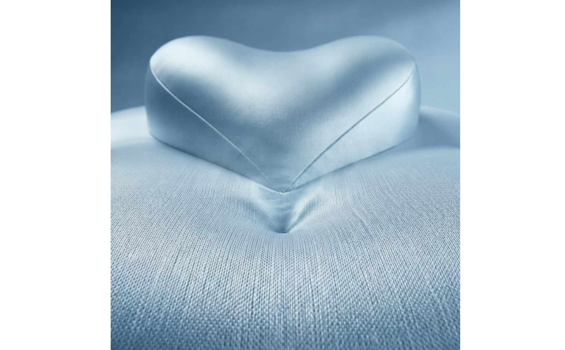 Bauchschläferkissen ergonomisch Kissen in Herzform kühlend für Bett, Sofa