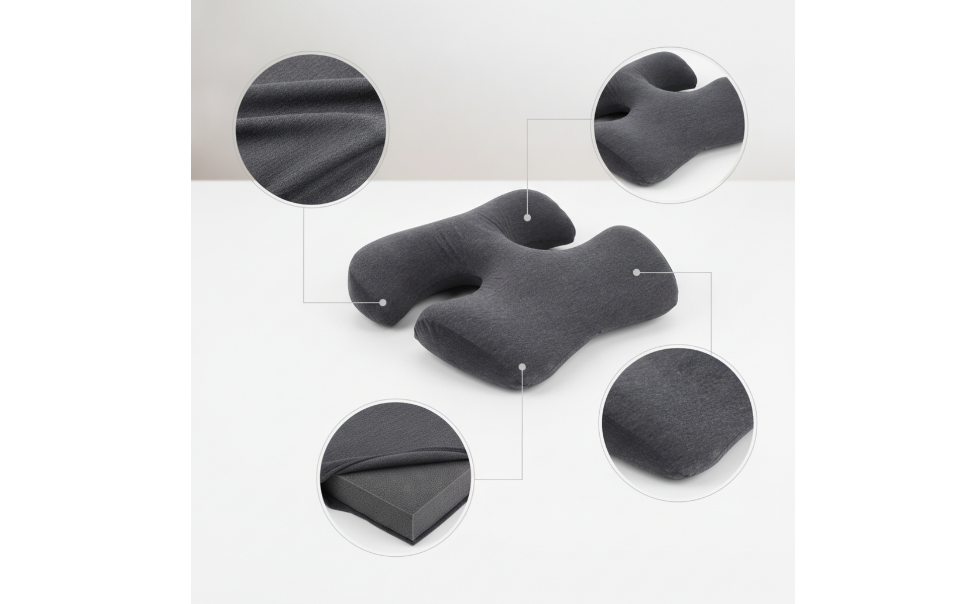 Massagekissen mit Brustaussparung ergonomisch für Massage, Wellness, Masseure