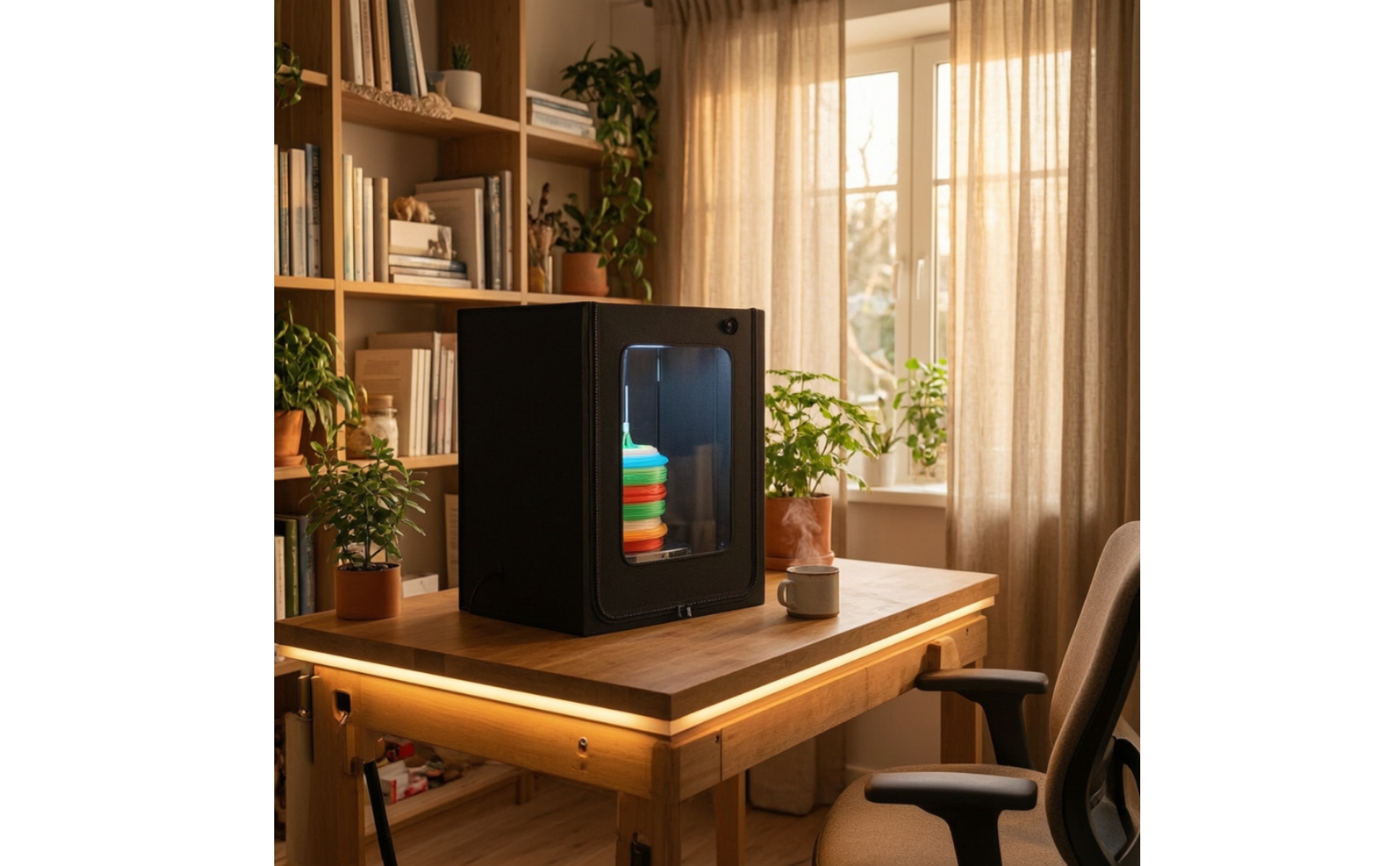 Printer Cover with Window Ventilated Safeguard Machine Enclosure for Hobbyists