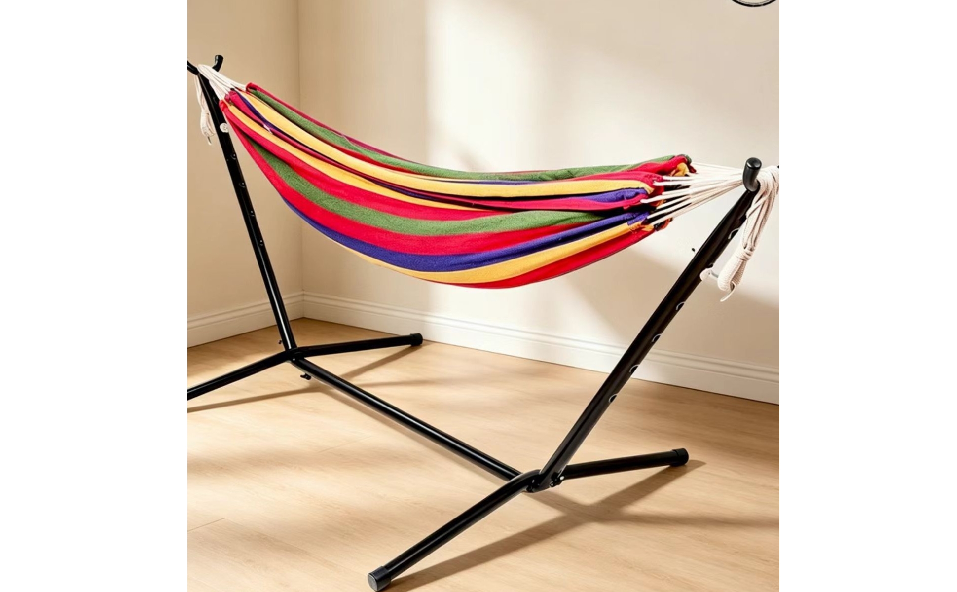 Hanging Bed with Stand 2-Person Freestanding Hanging Bed Portable for Backyard