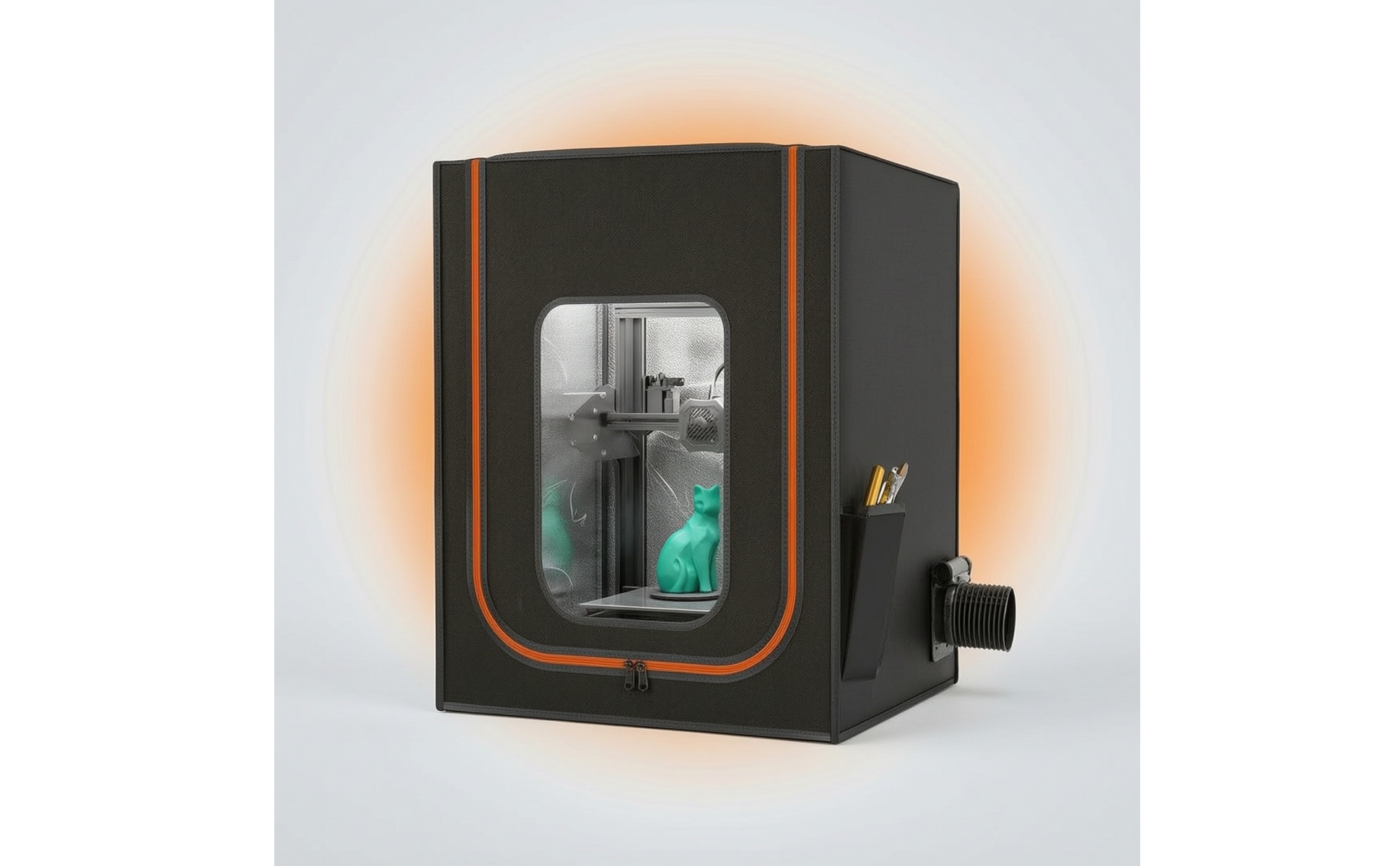 3D Printer Enclosure Insulated Printer Cover with Window Ventilated for Makers