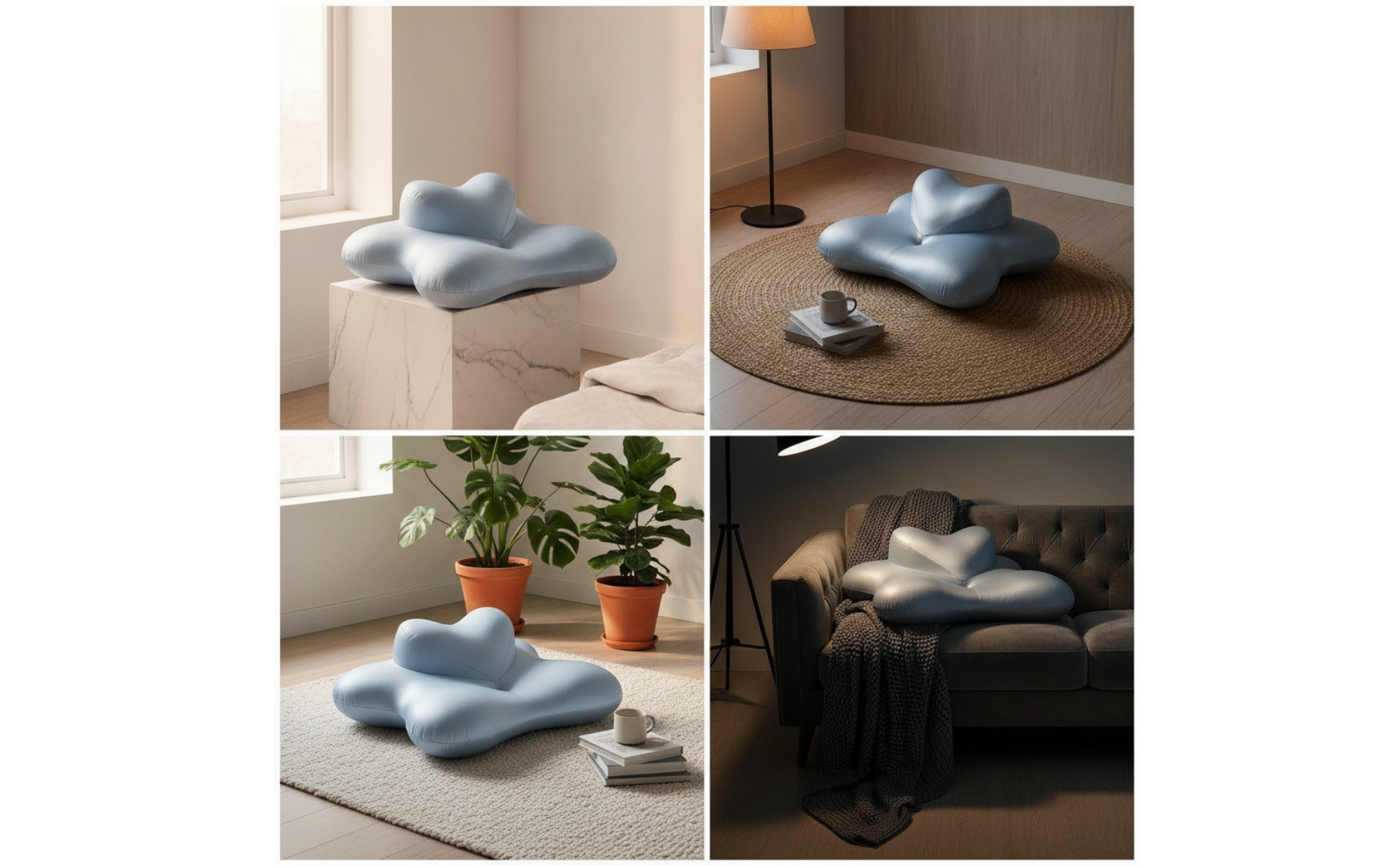 Bauchschläferkissen ergonomisch Kissen in Herzform kühlend für Bett, Sofa